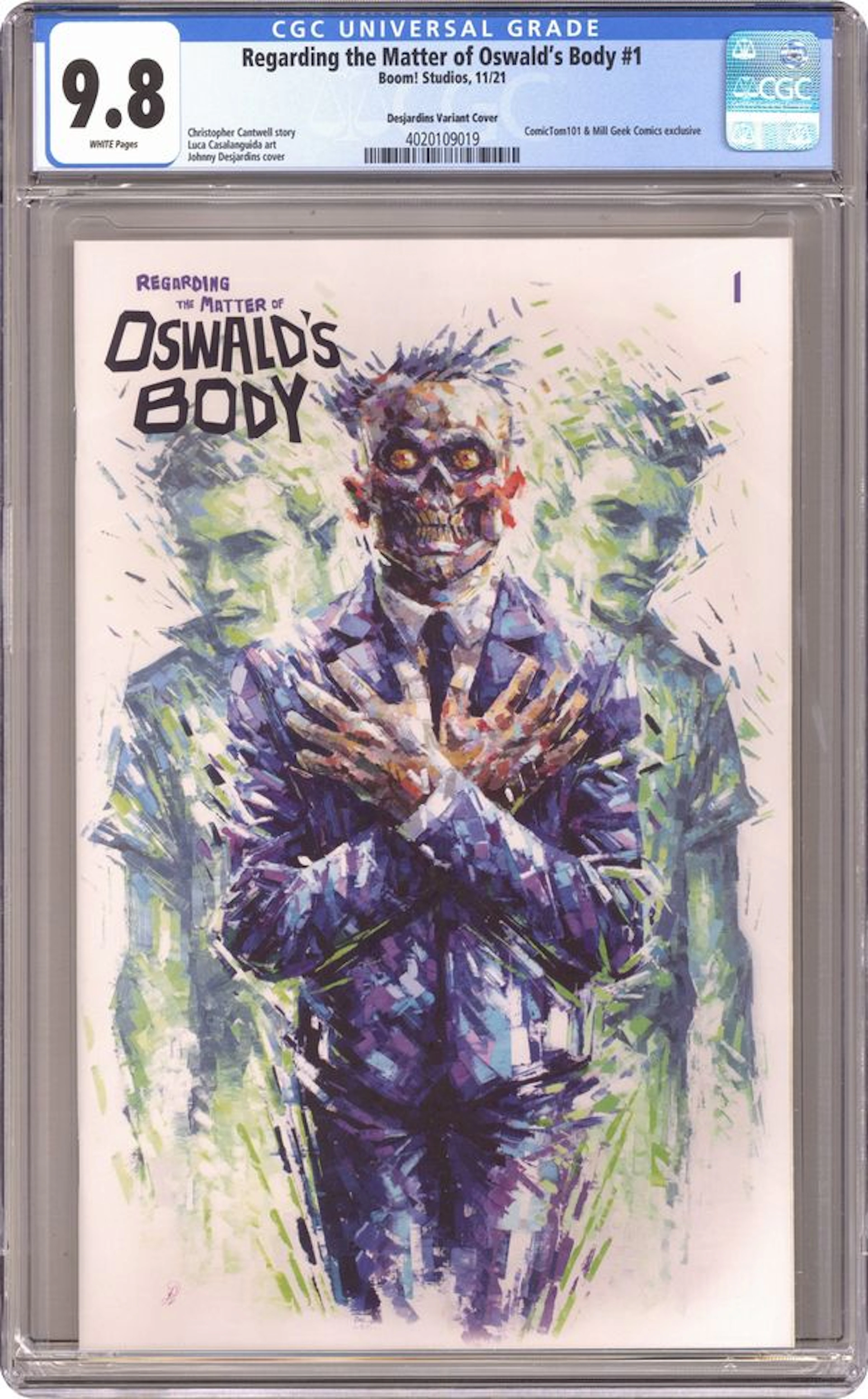 Regarding the Matter of Oswald's Body (2021 Boom) 1COMICTOM.A CGC 9.8