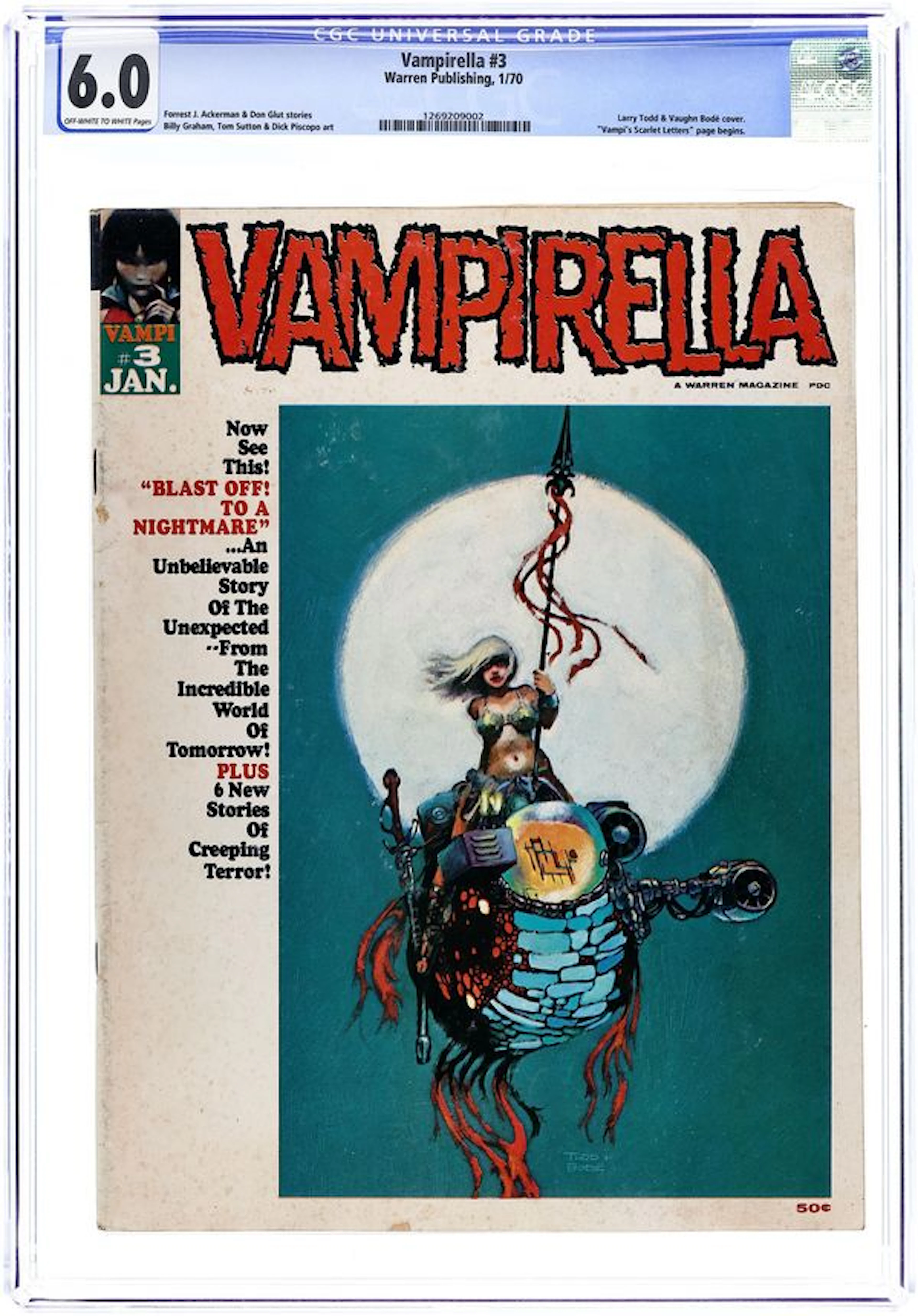 Vampirella (1969 Warren) 3 CGC 6.0