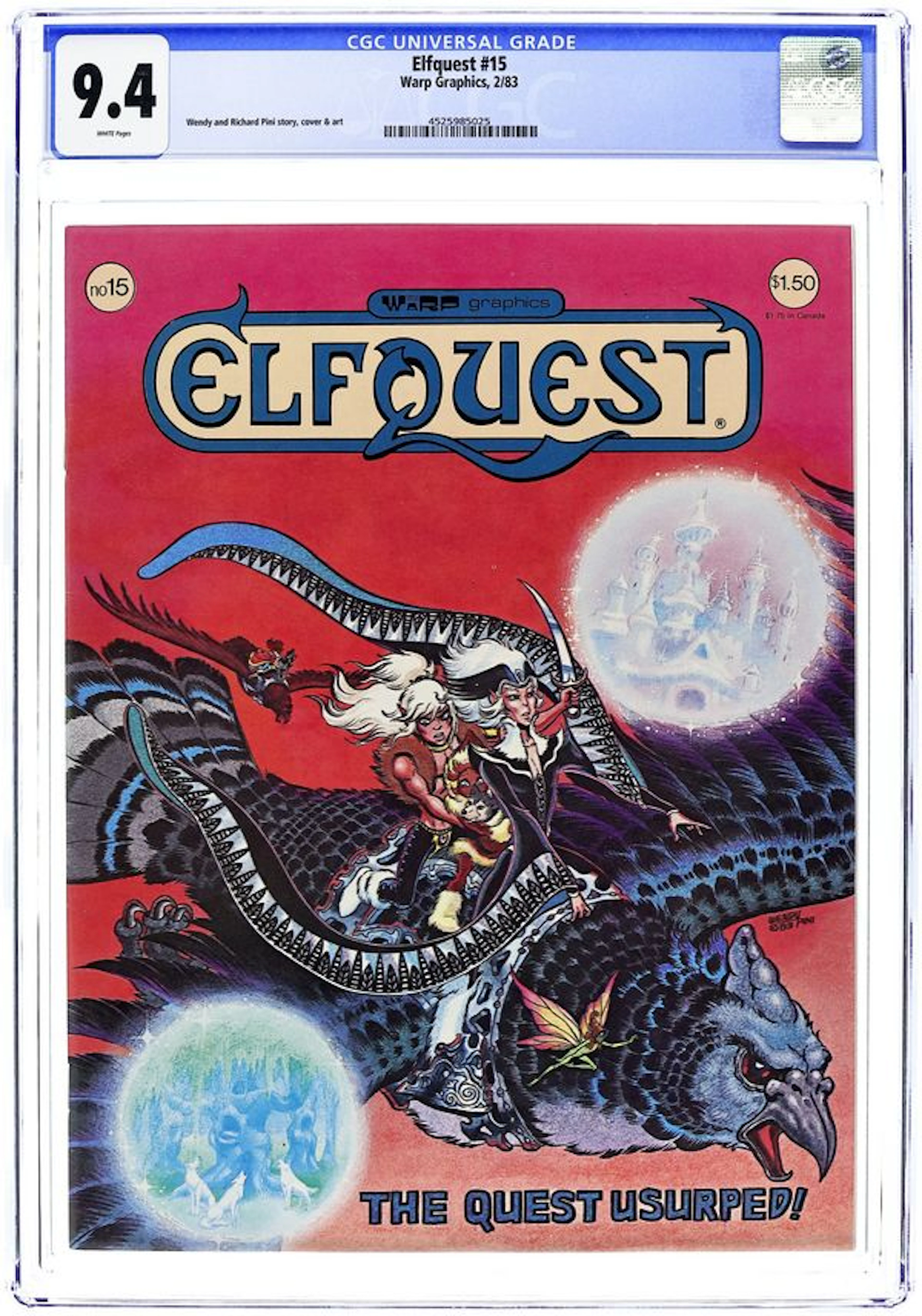 Elfquest (1978 Warp Graphics) Magazine 15 CGC 9.4