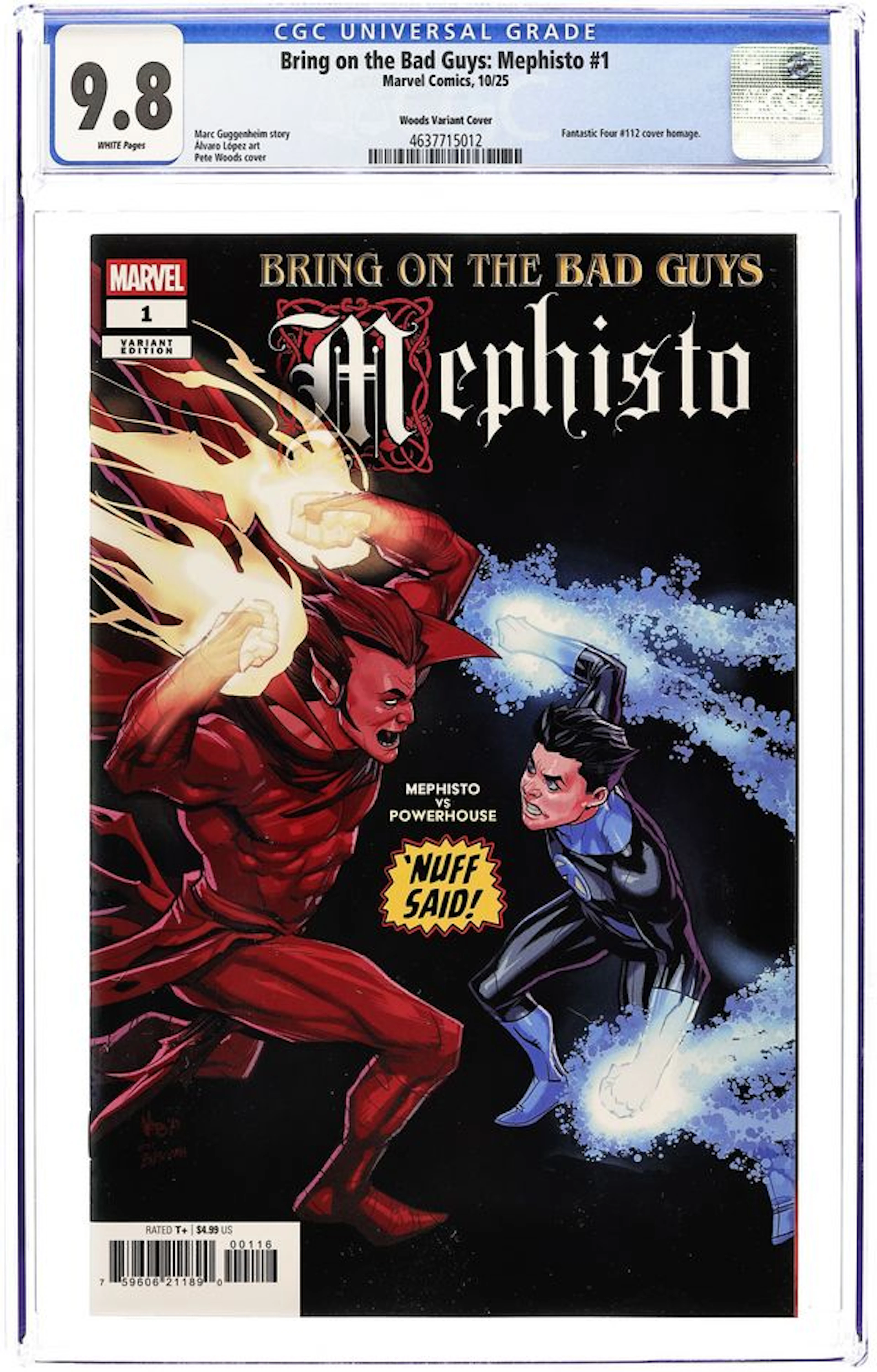 Bring on the Bad Guys Mephisto (2025 Marvel) 1G CGC 9.8