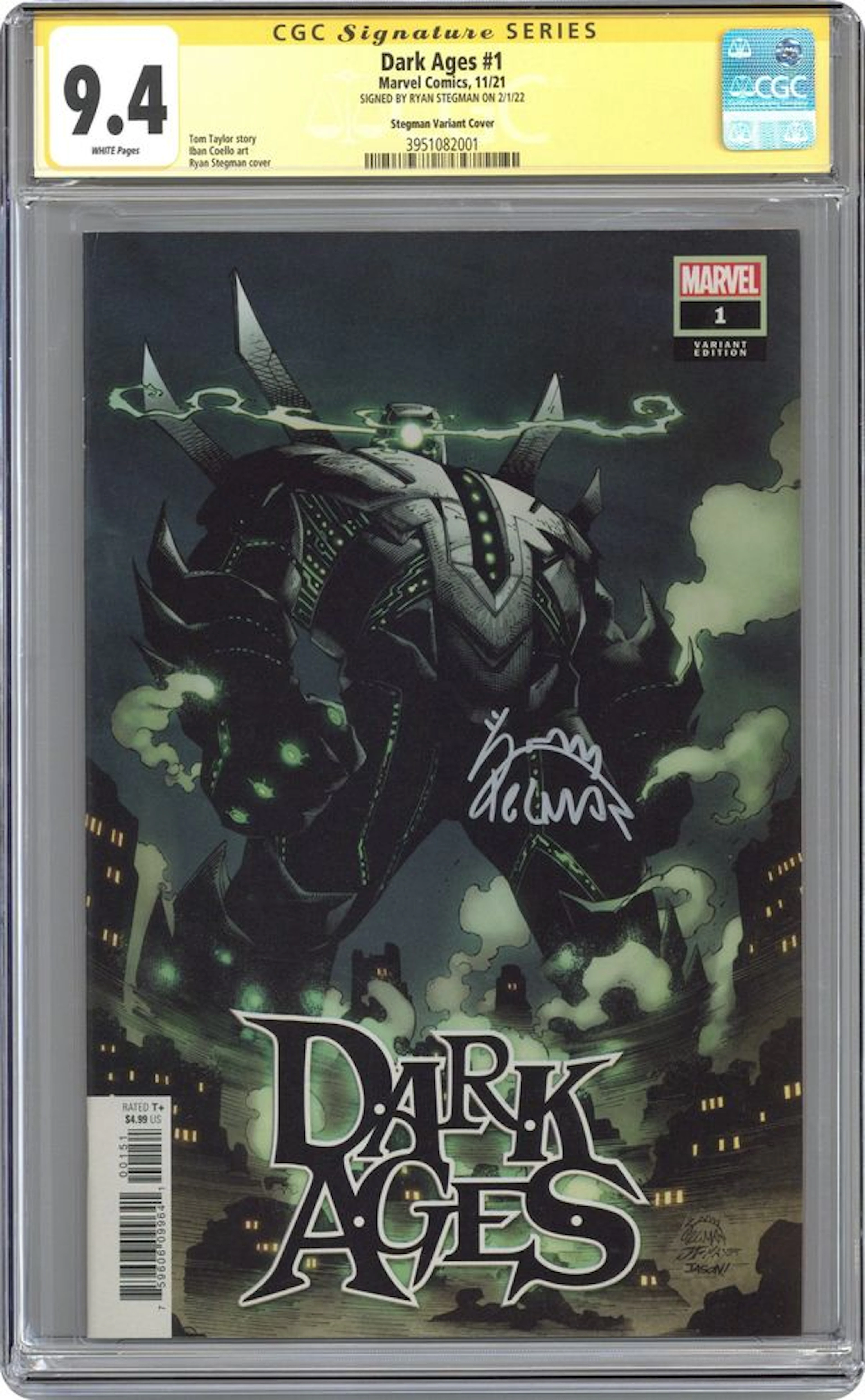 Dark Ages (2021 Marvel) 1E CGC 9.4 SS Stegman