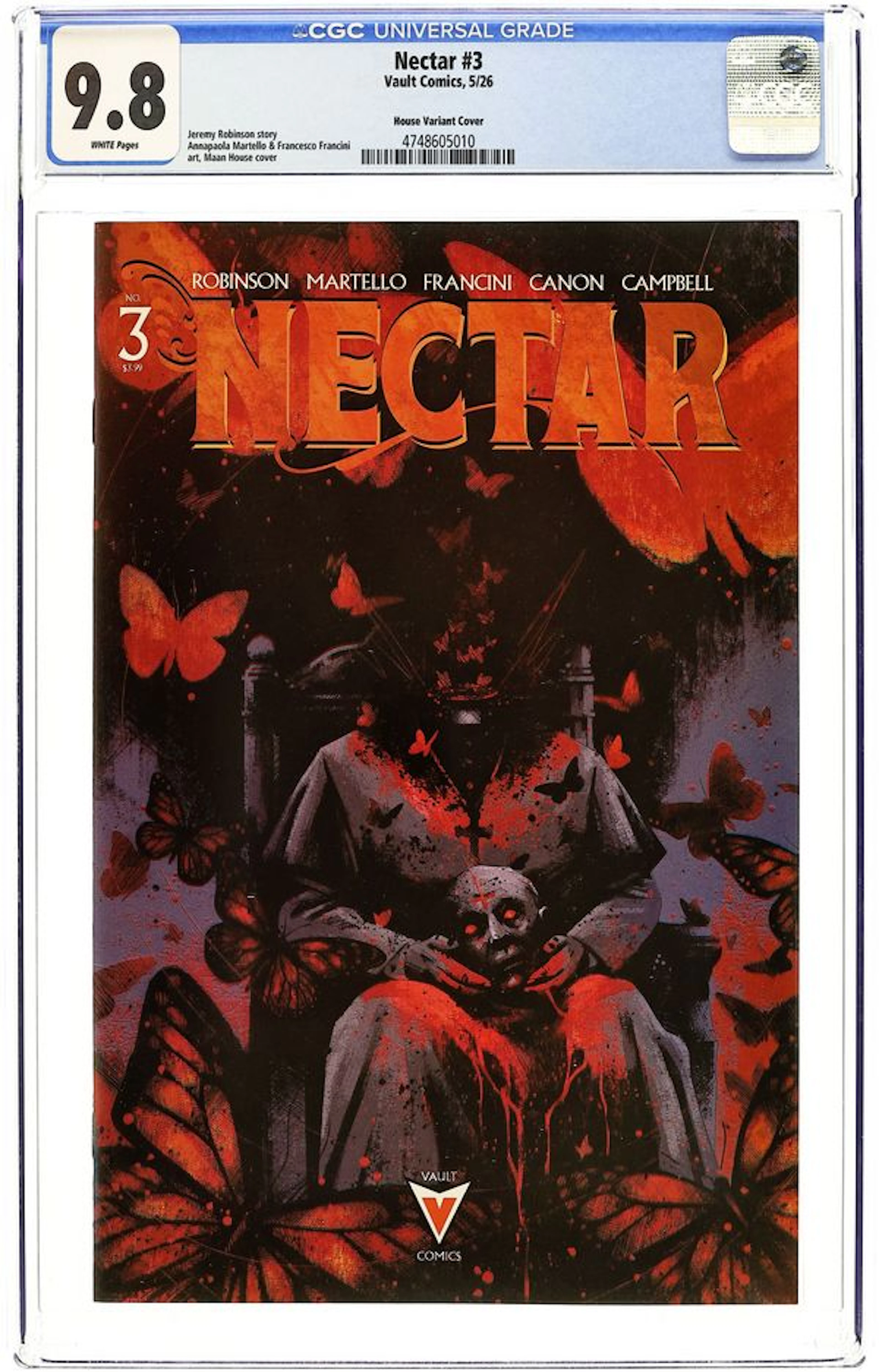 Nectar (2026 Vault Comics) 3C CGC 9.8