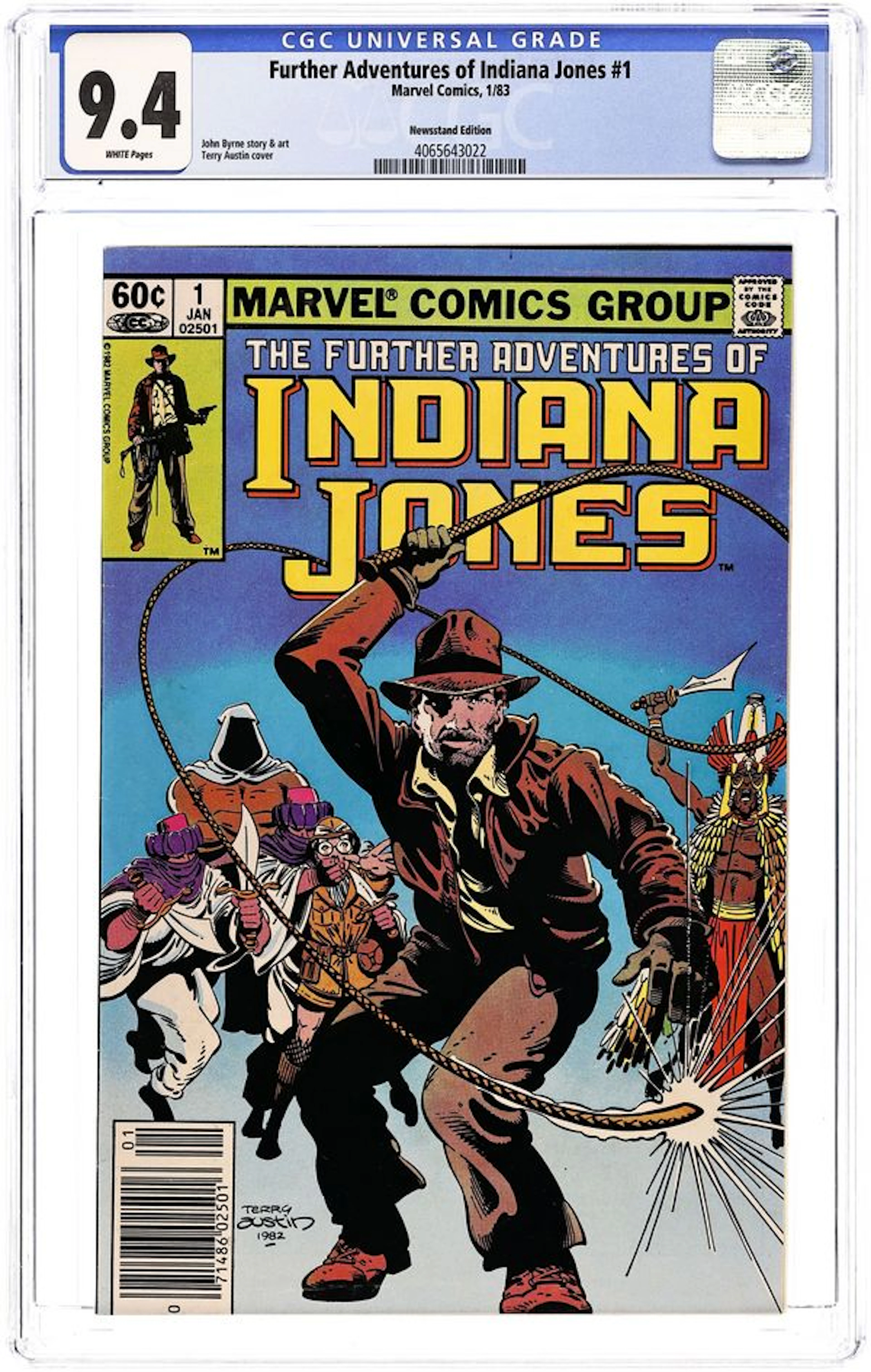 Further Adventures of Indiana Jones (1983) 1N CGC 9.4