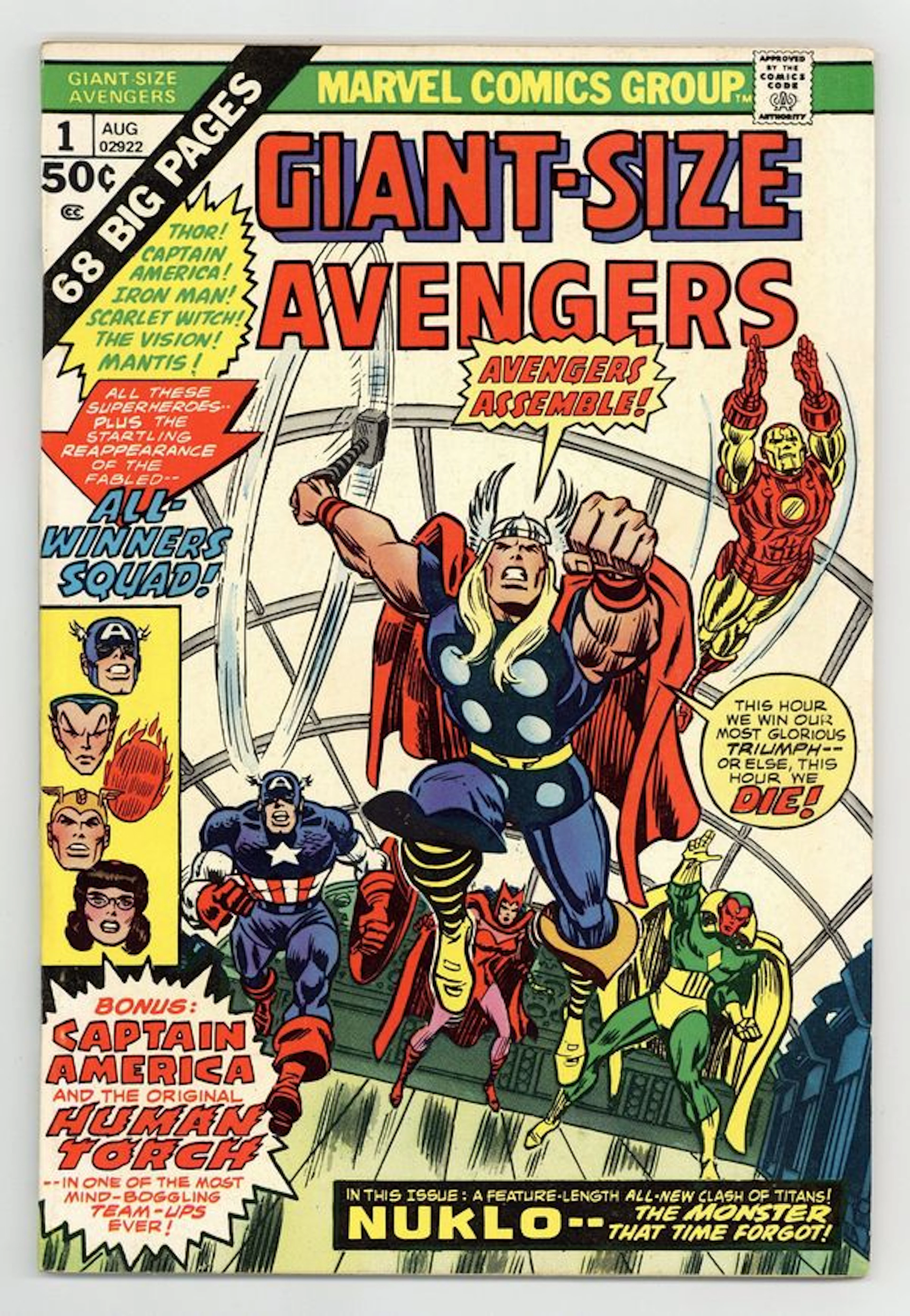 Giant Size Avengers (1974) 1 FN/VF 7.0