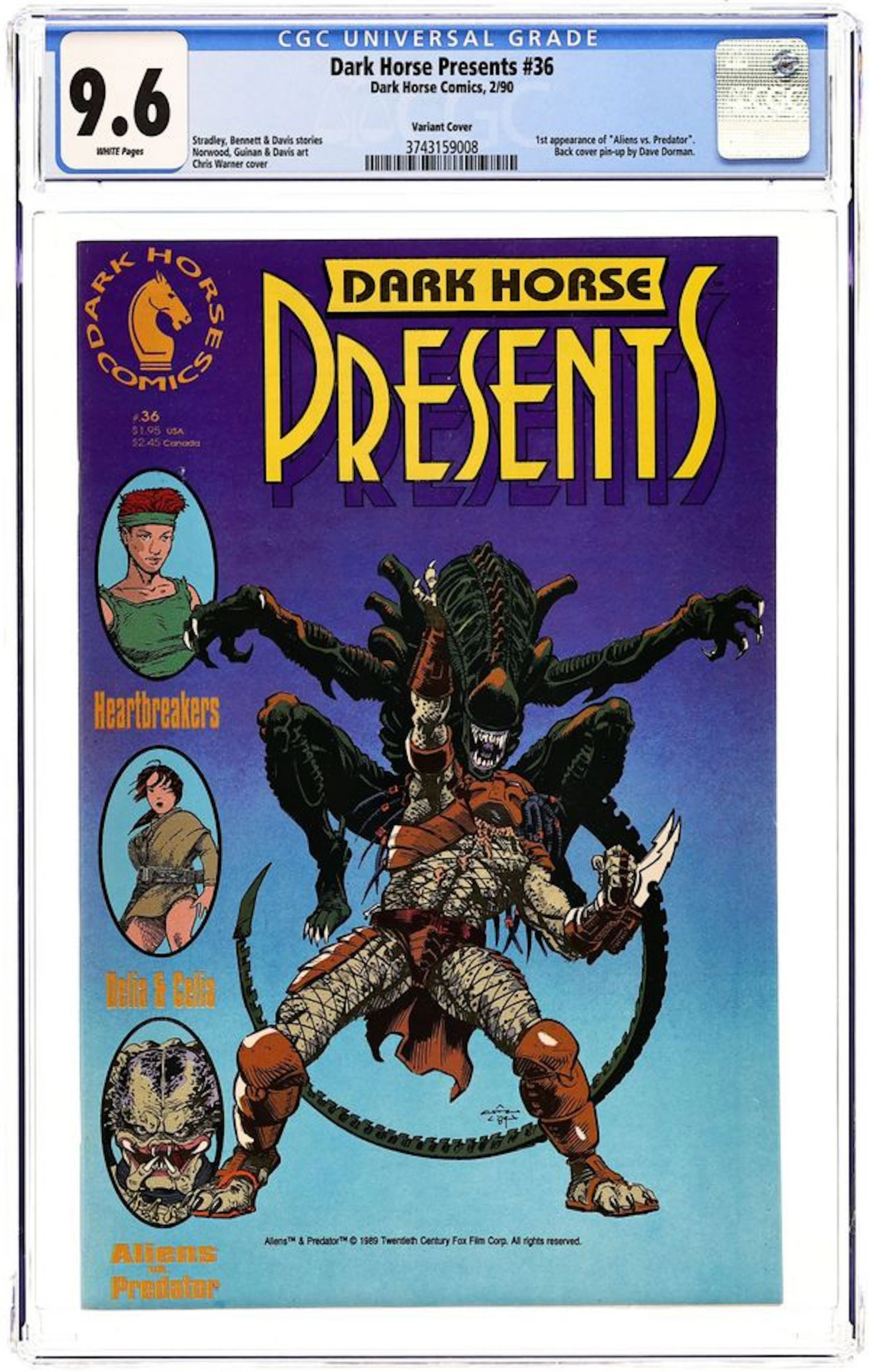 Dark Horse Presents (1986) 36B CGC 9.6