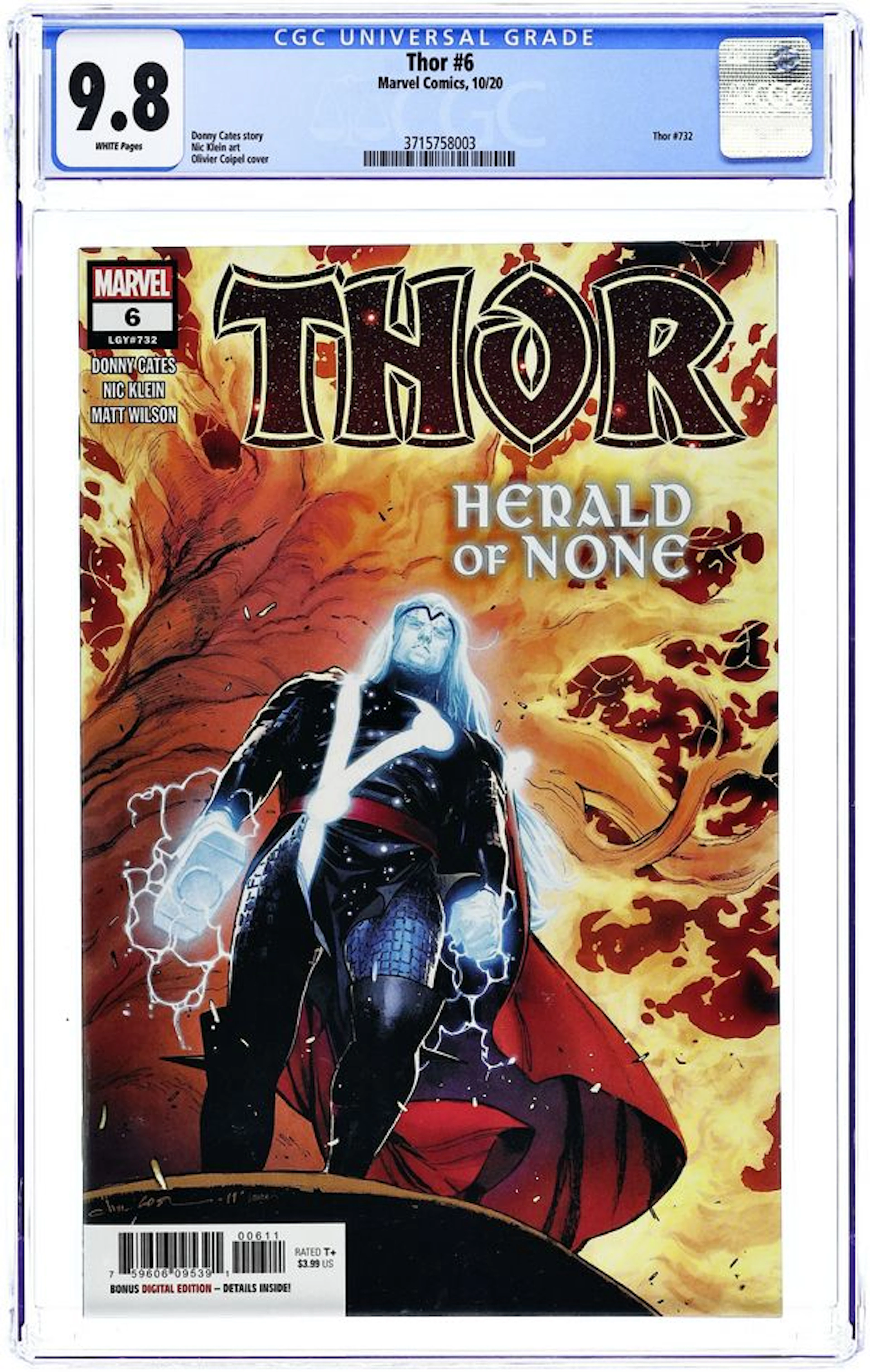 Thor (2020 Marvel 6th Series) 6A CGC 9.8