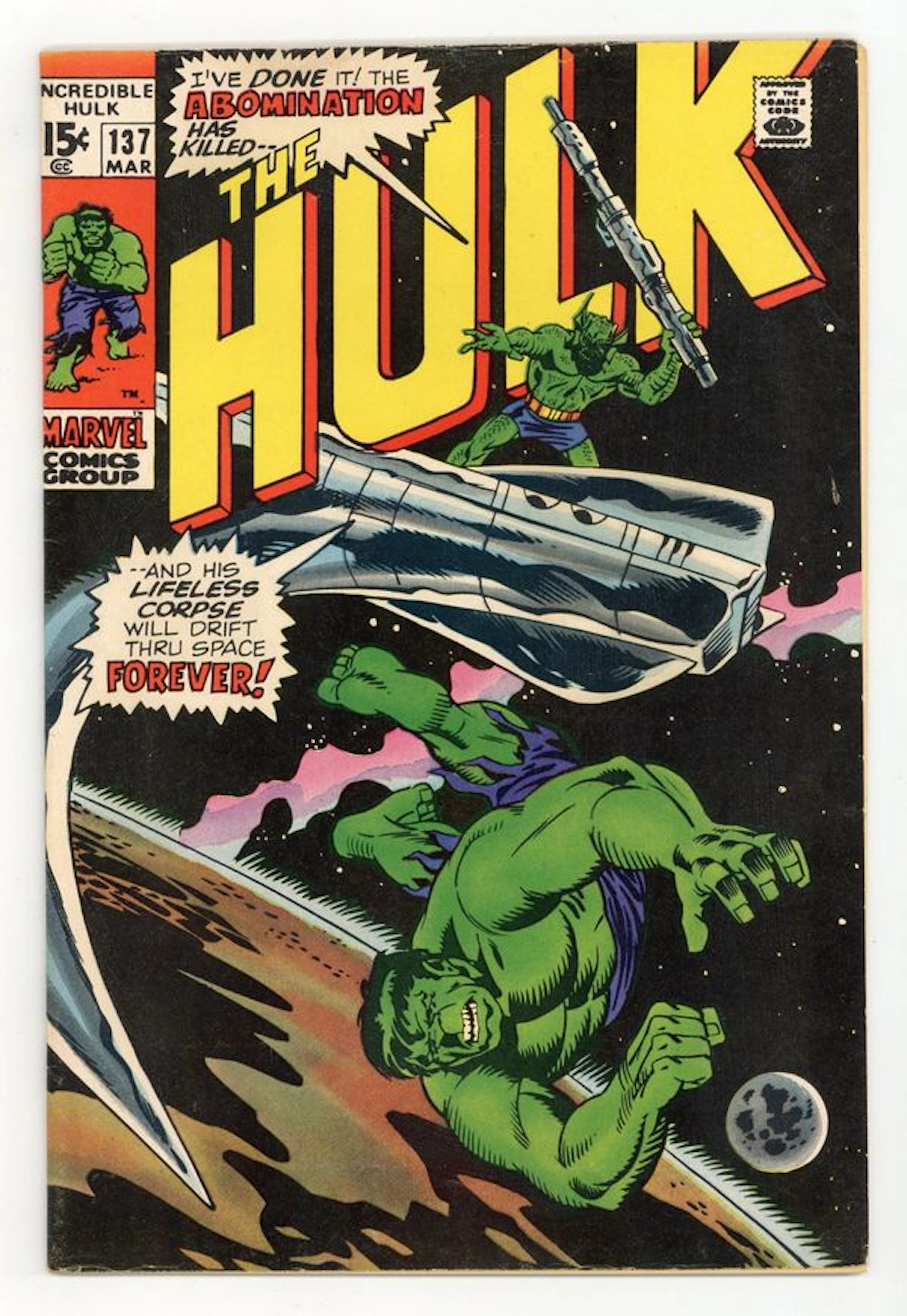 Incredible Hulk (1962 Marvel 1st Series) 137 VG 4.0