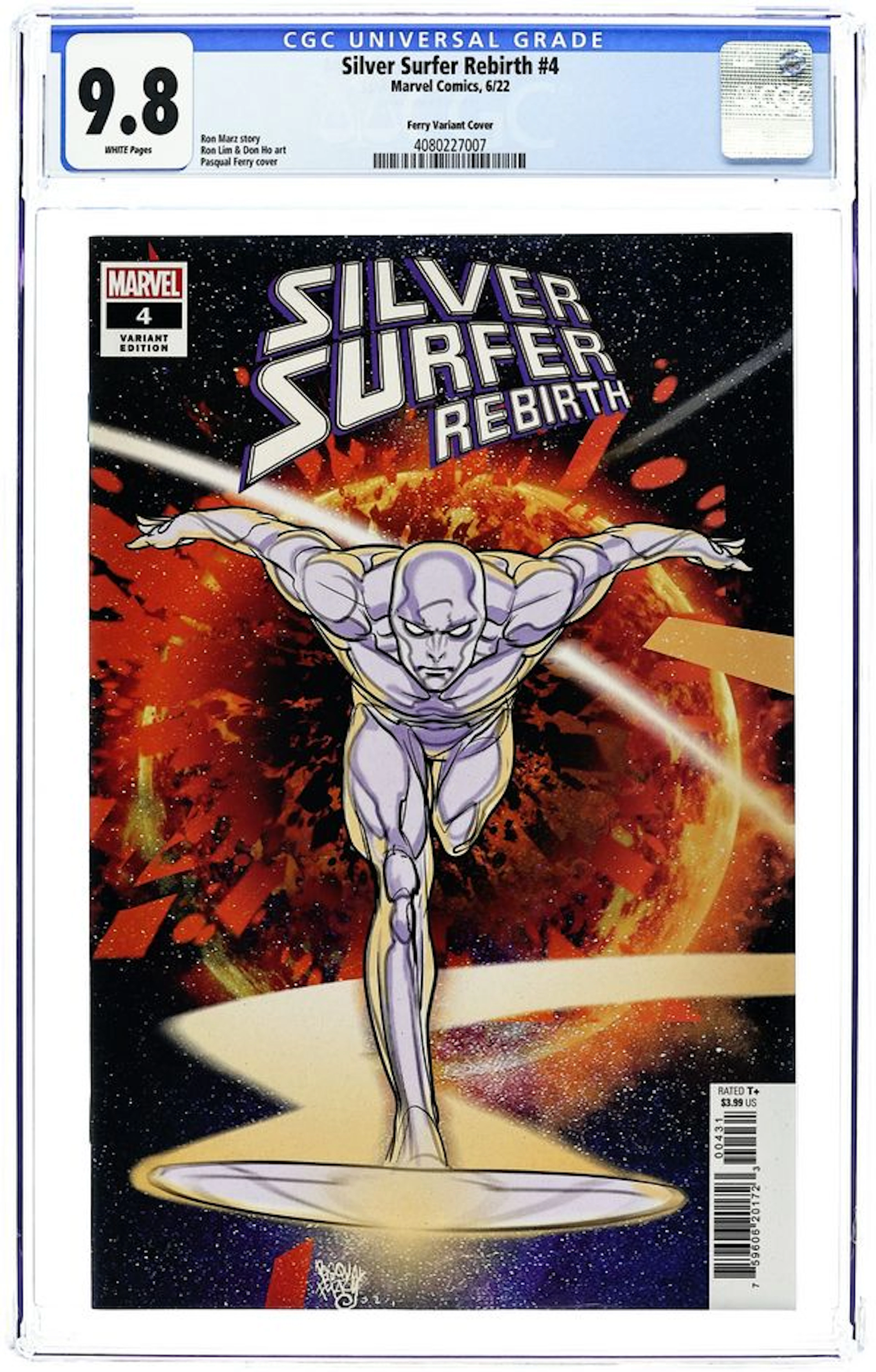 Silver Surfer Rebirth (2022 Marvel) 4C CGC 9.8