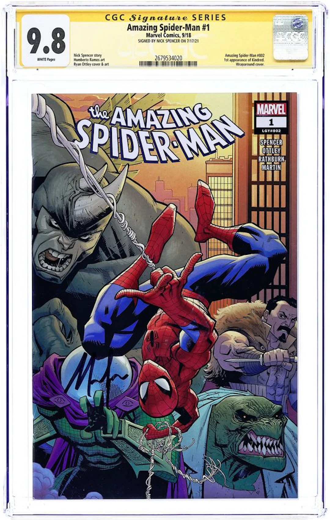 Amazing Spider-Man (2018 6th Series) 1A CGC 9.8 SS Spencer