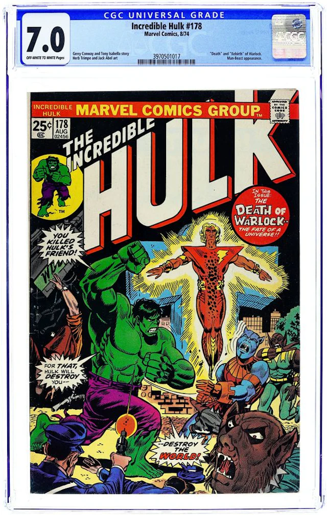 Incredible Hulk (1962 Marvel 1st Series) 178 CGC 7.0