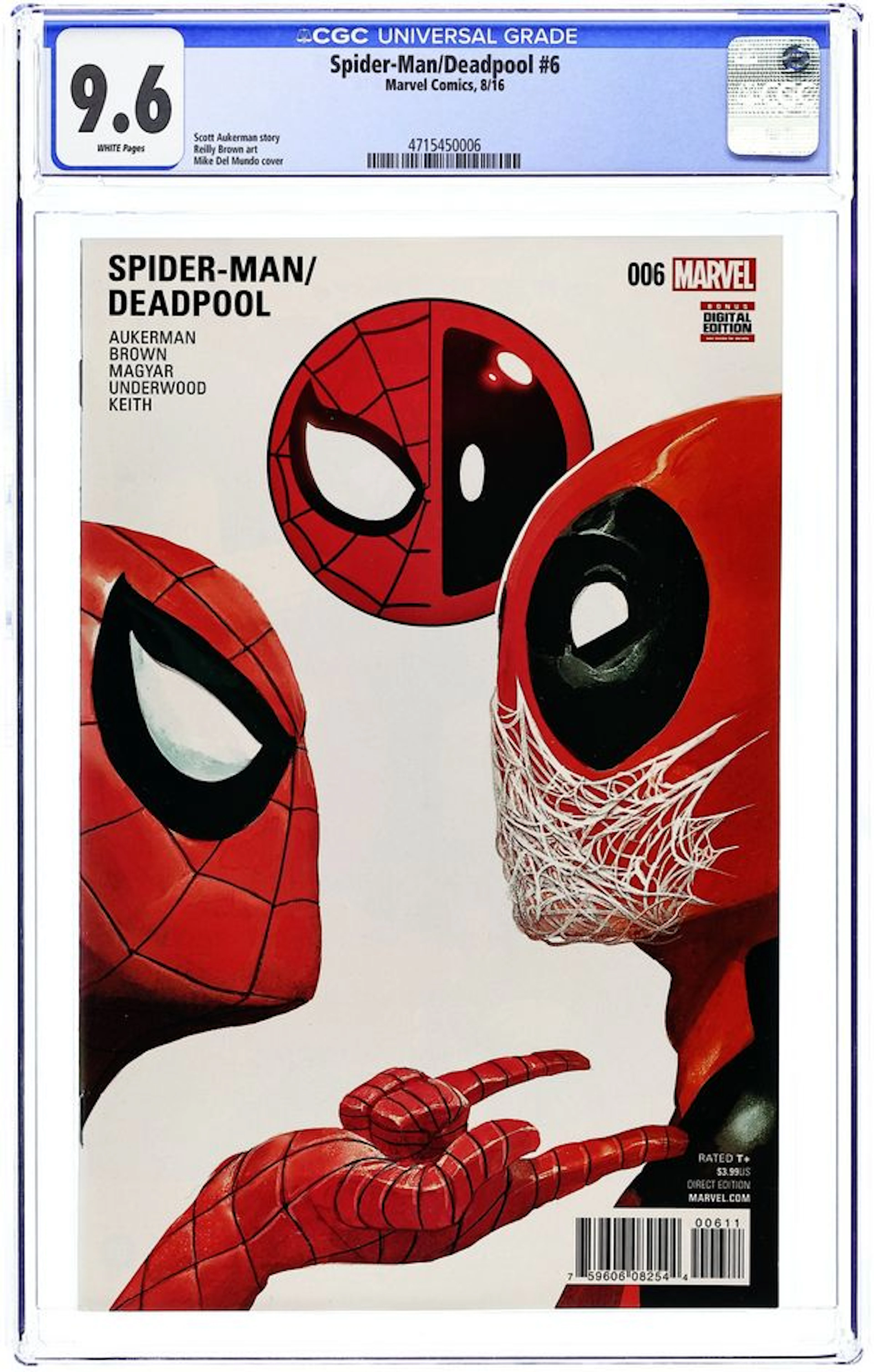 Spider-Man Deadpool (2016) 6A CGC 9.6