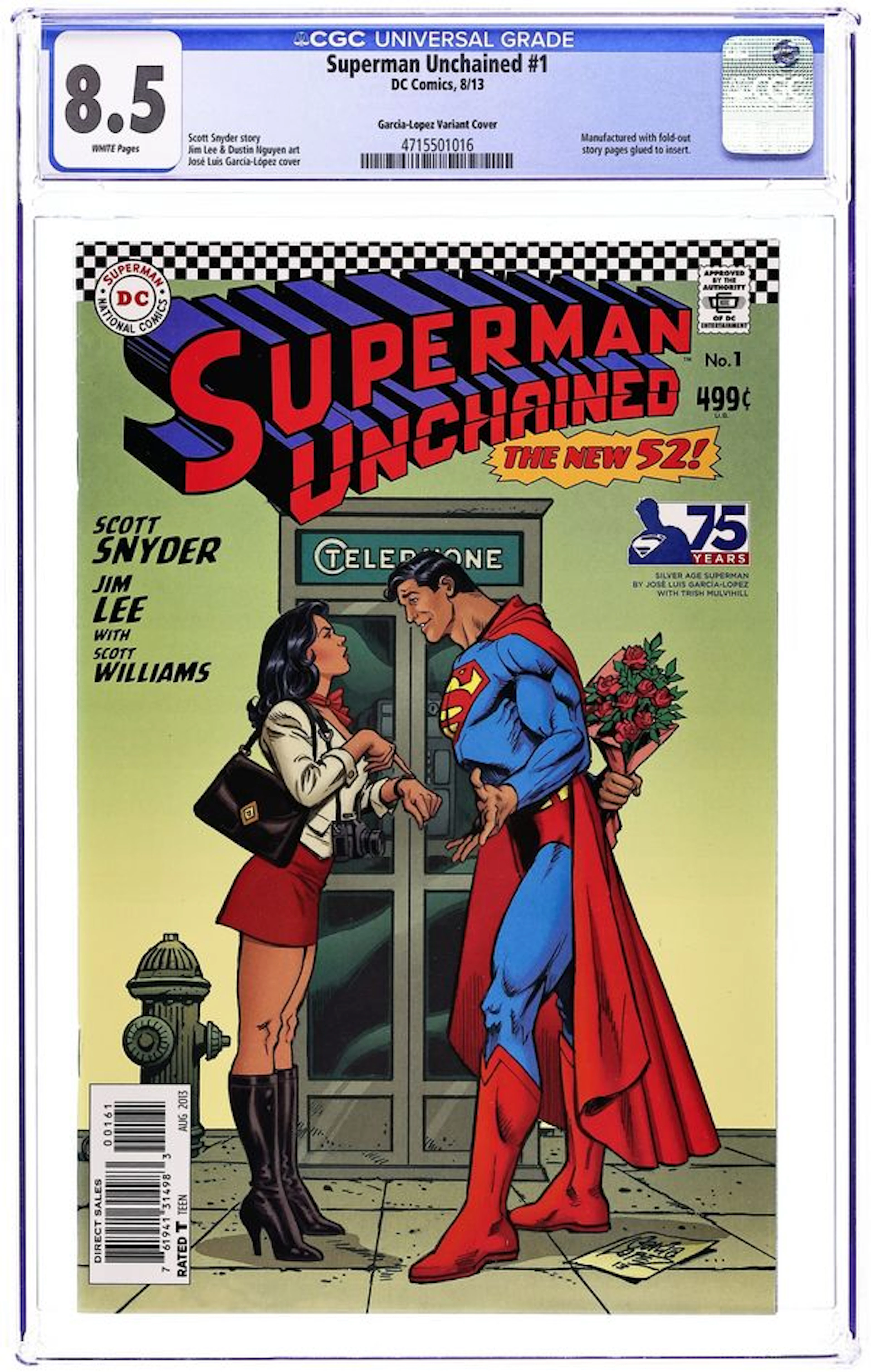 Superman Unchained (2013 DC) 1E CGC 8.5