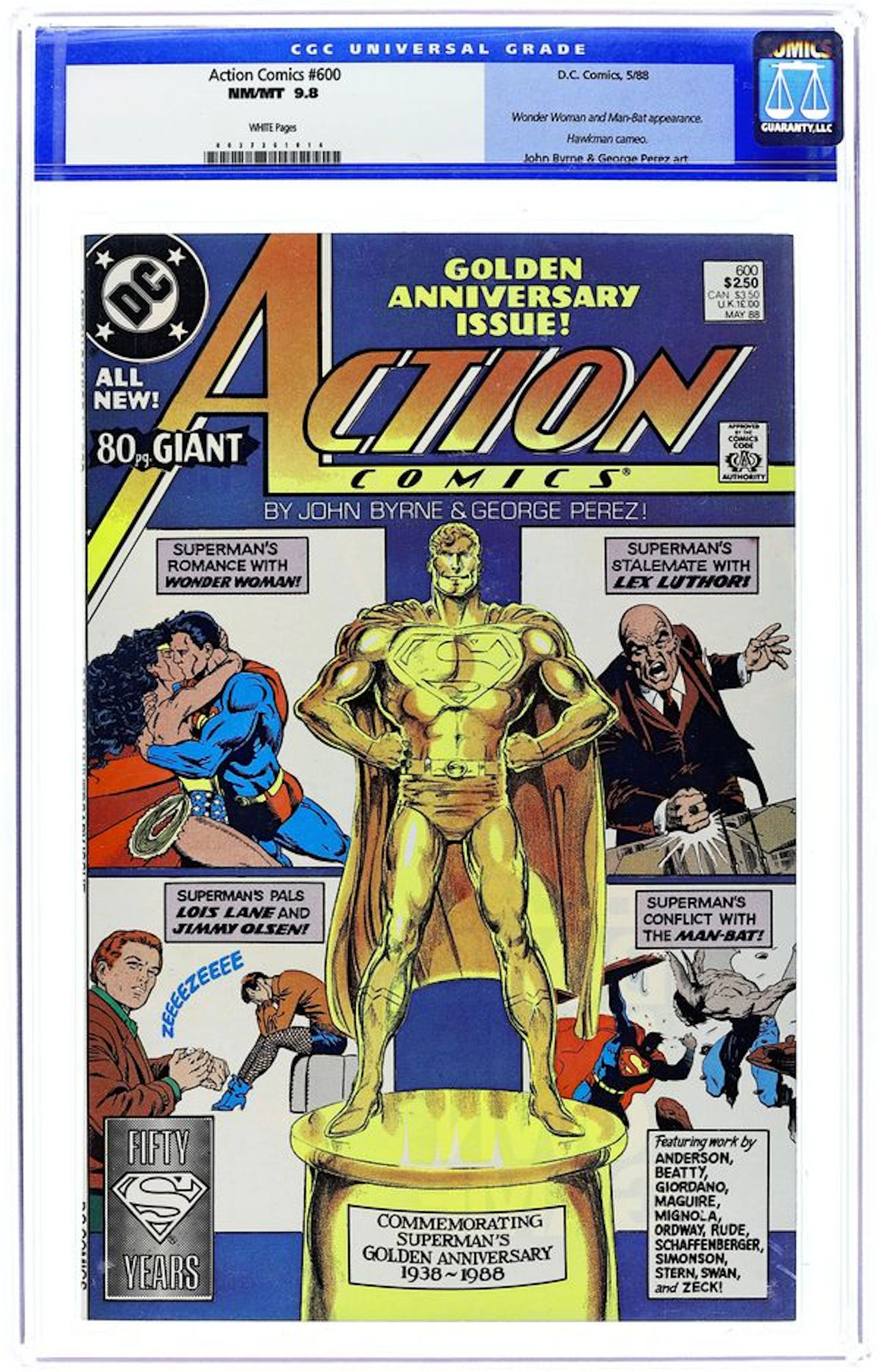 Action Comics (1938 DC) 600D CGC 9.8