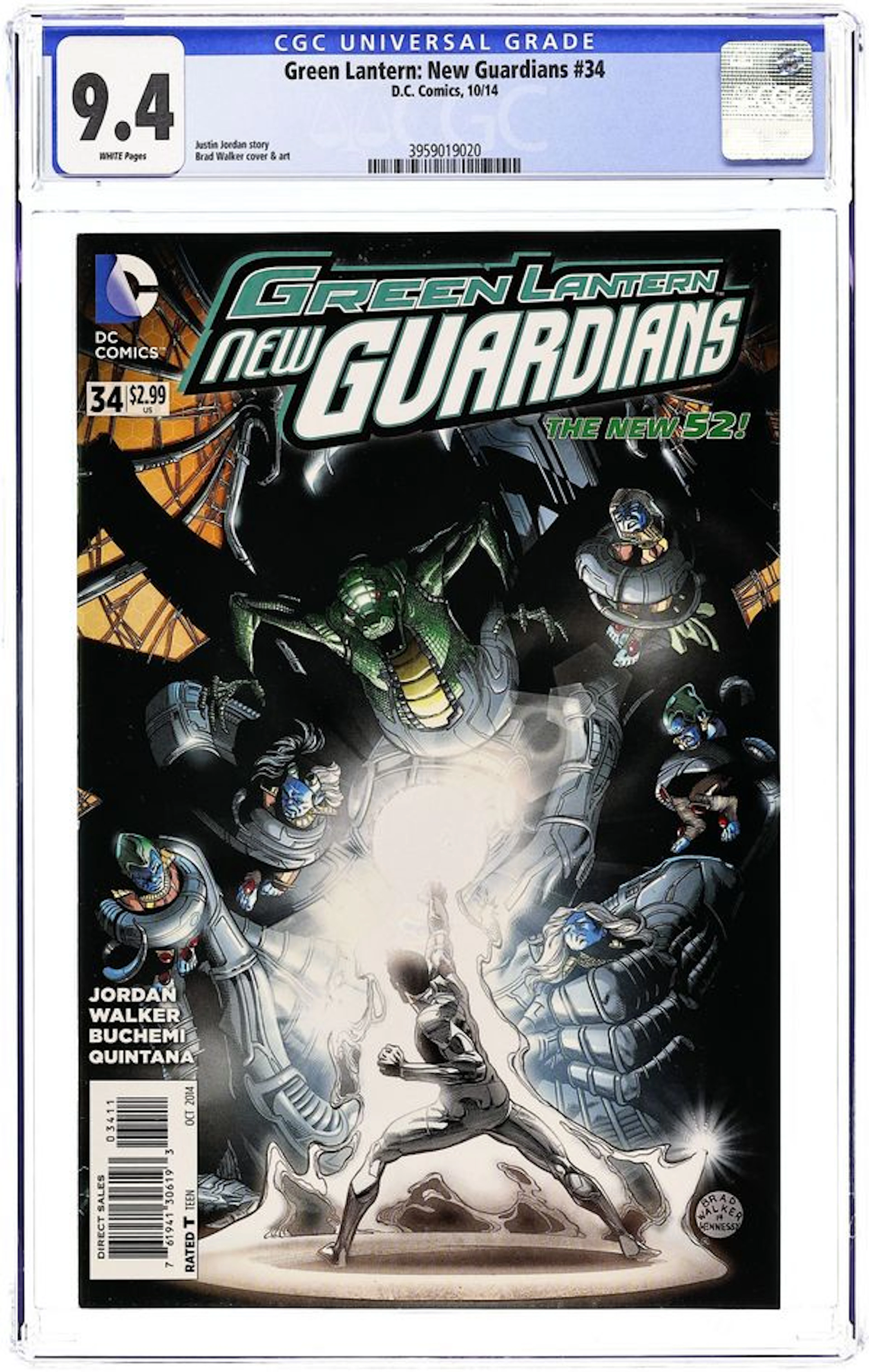 Green Lantern New Guardians (2011) 34 CGC 9.4