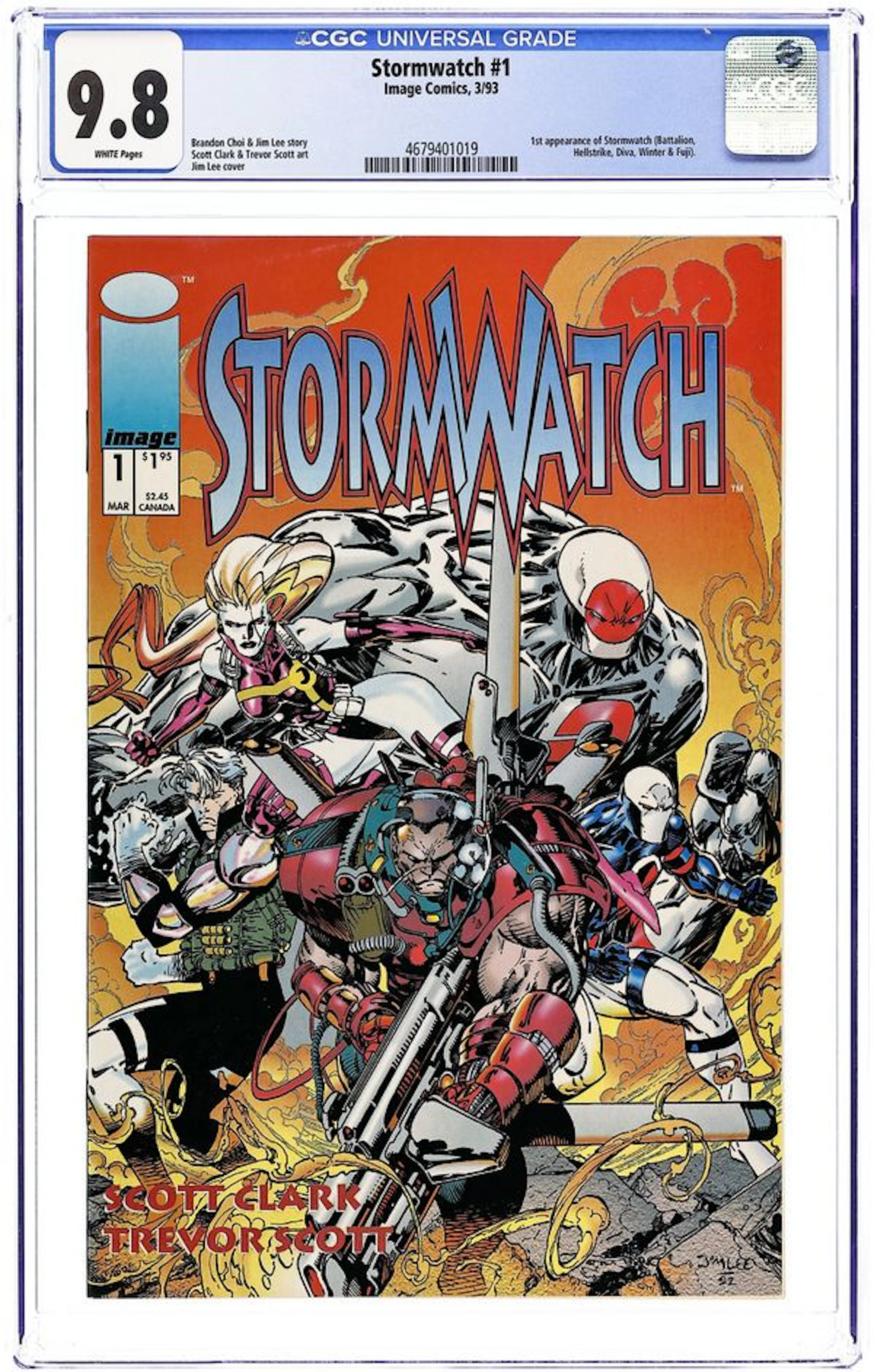 Stormwatch (1993 1st Series) 1 CGC 9.8