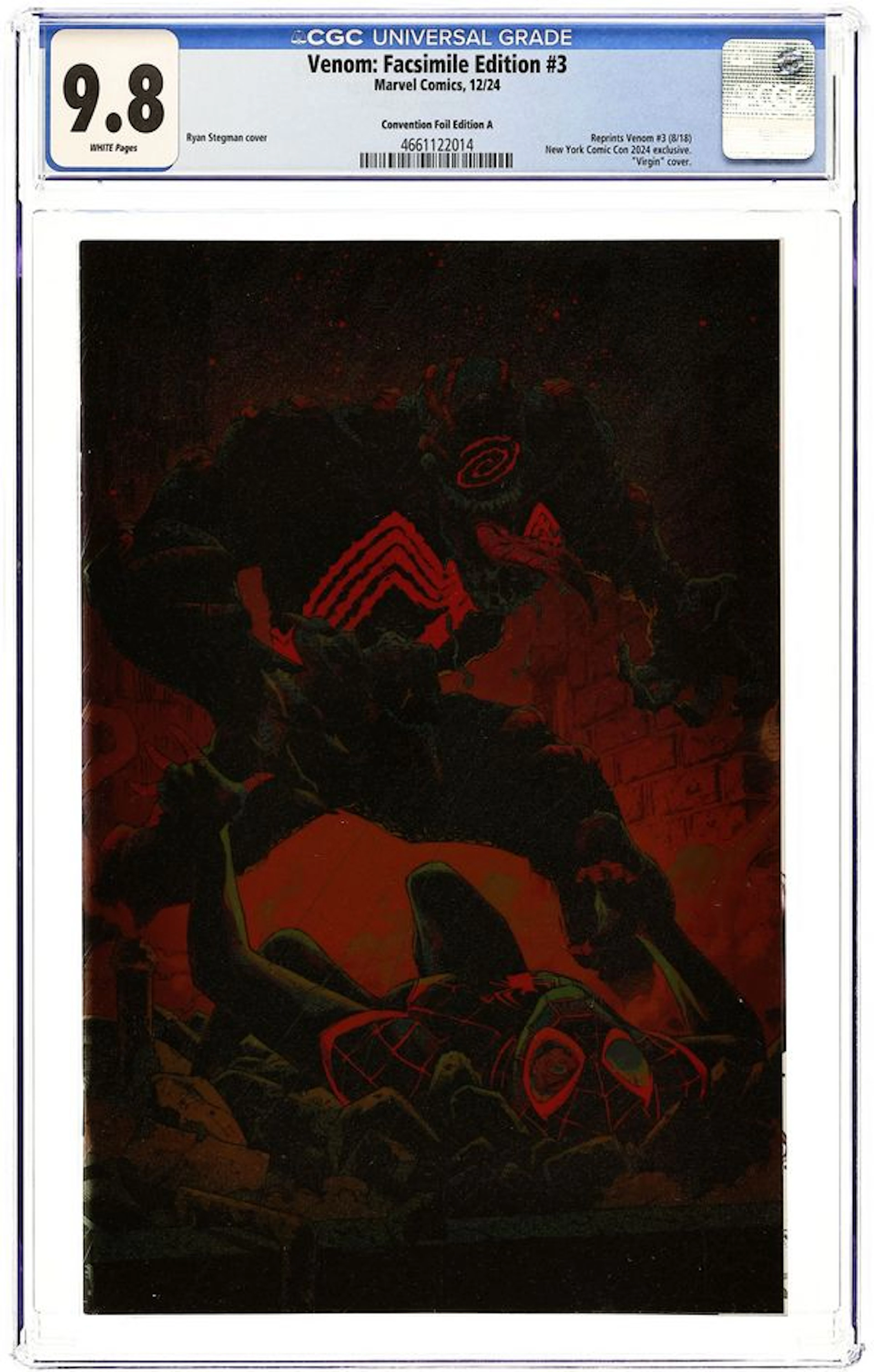 Venom (2018 Marvel) Facsimile Edition 3NYCC.A CGC 9.8