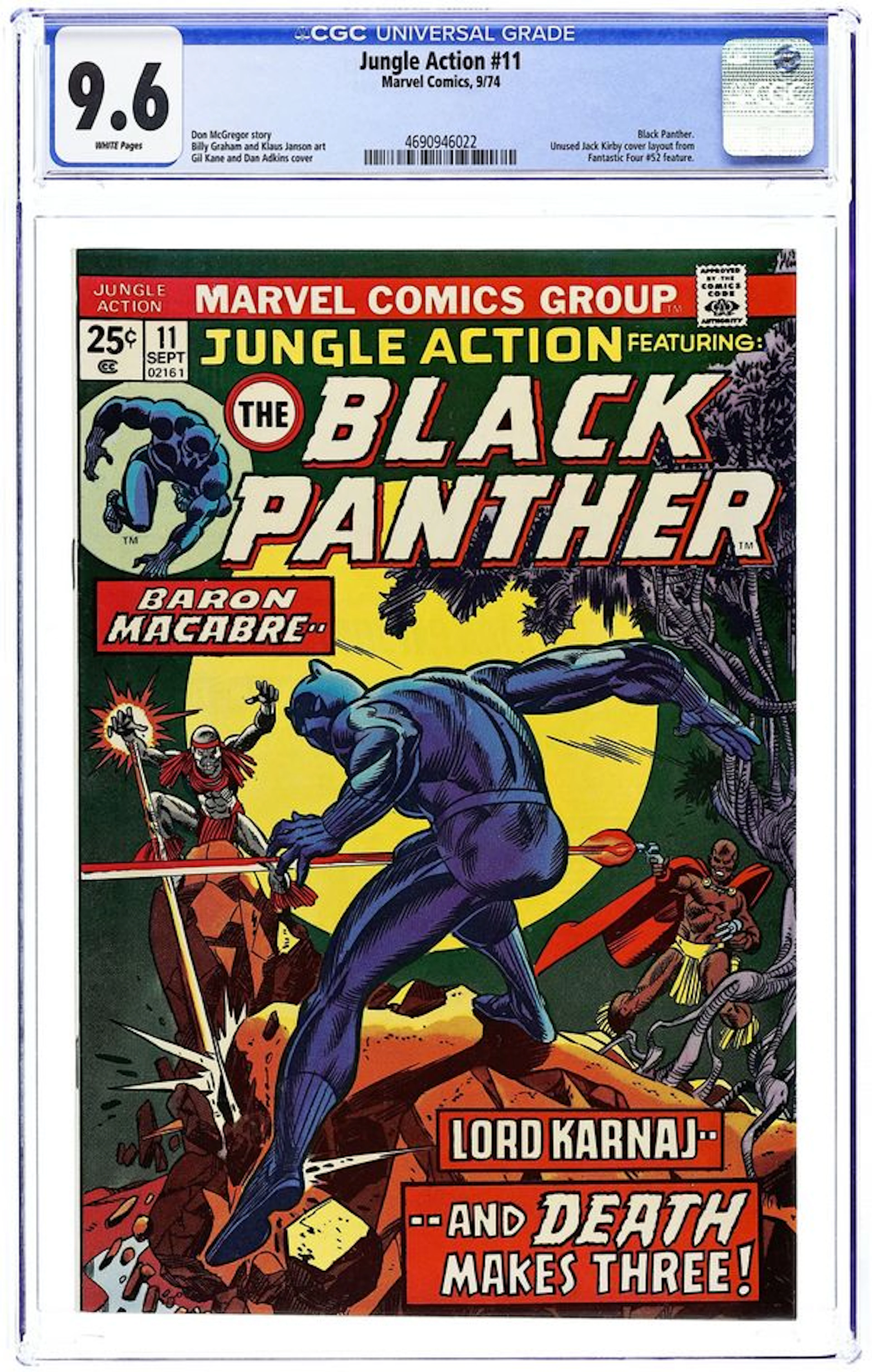 Jungle Action (1972 Marvel) 11 CGC 9.6