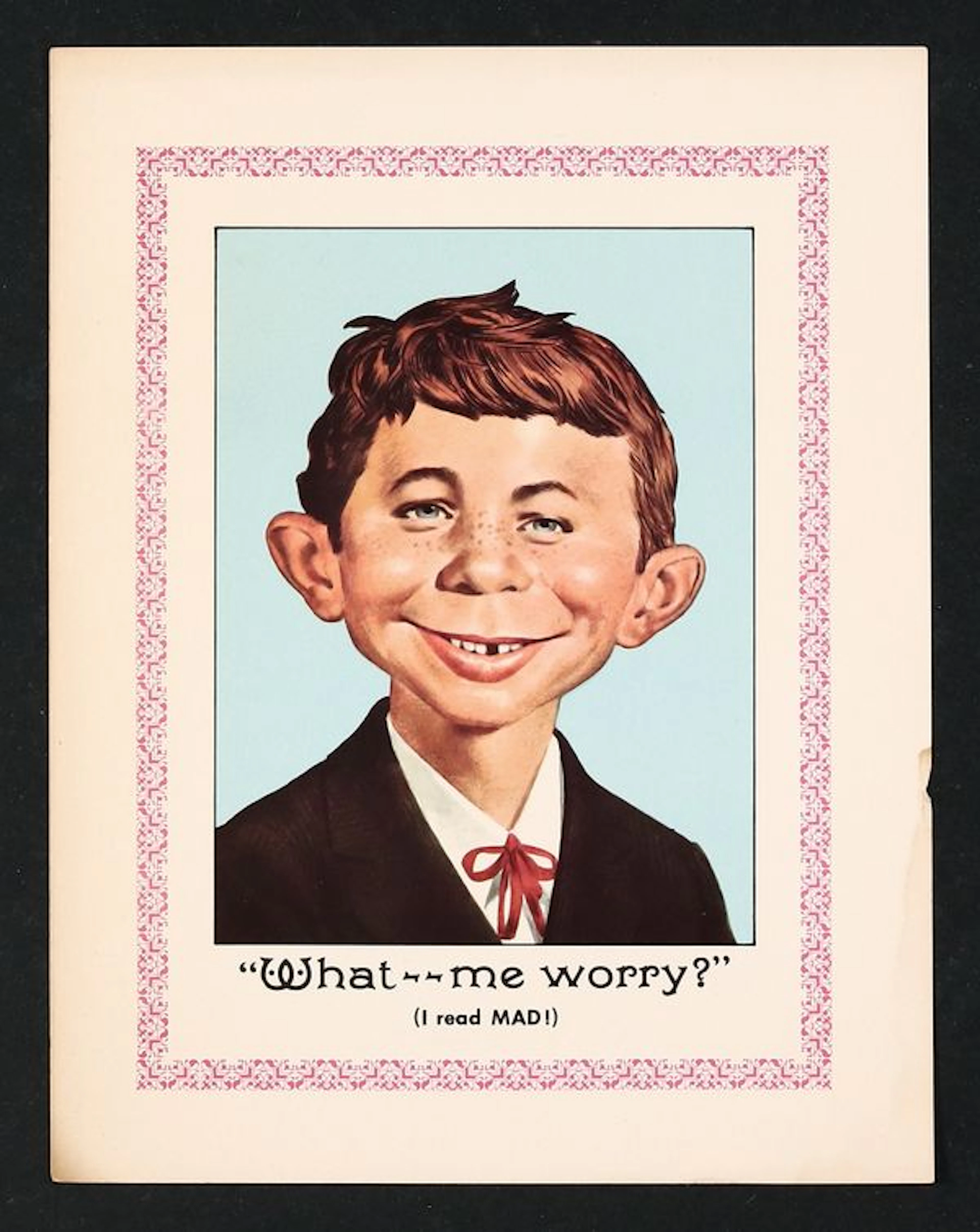 Alfred E. Neuman Mad Magazine Promotional Flyer.