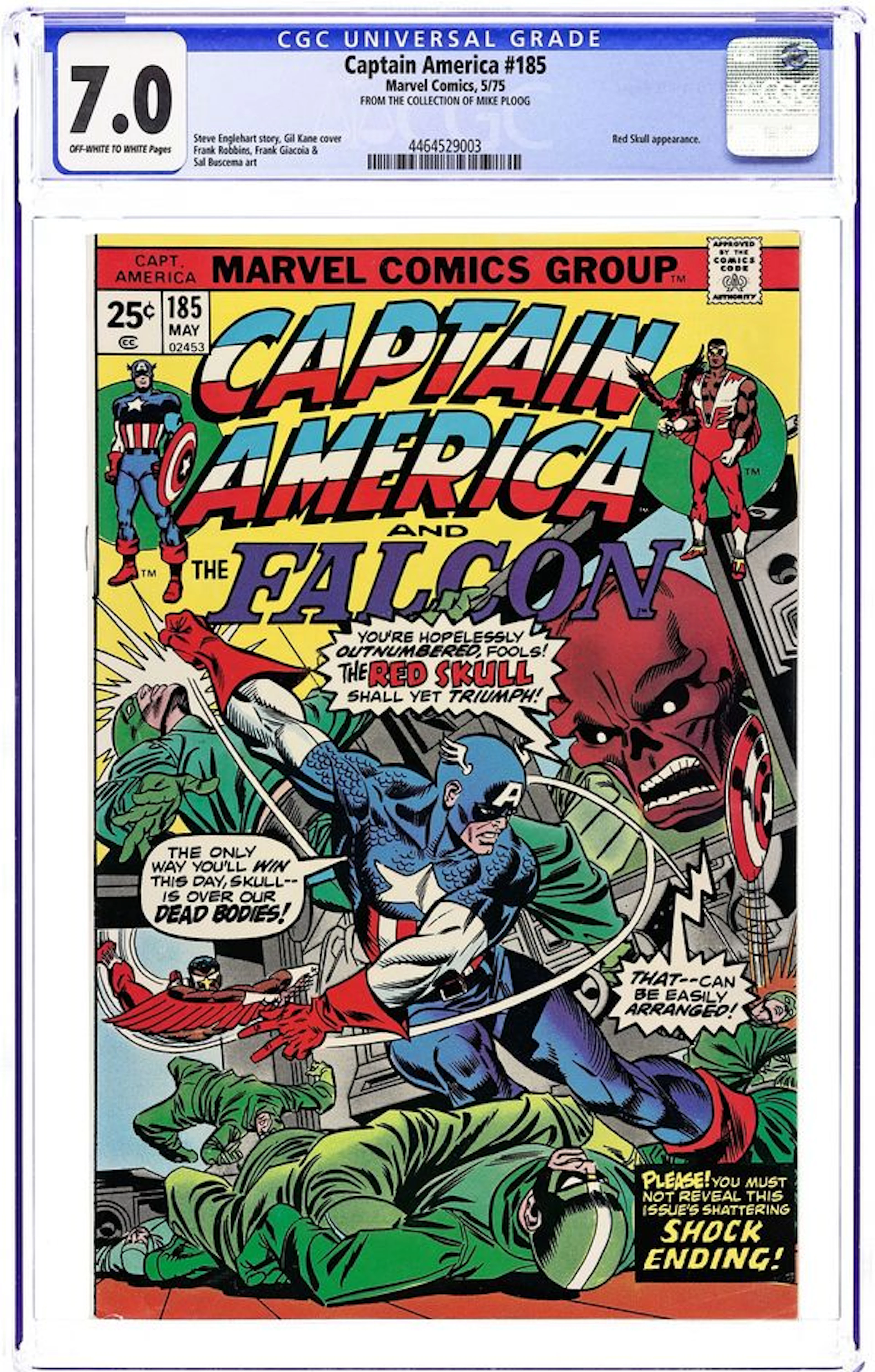 Captain America (1968 1st Series) 185 CGC 7.0