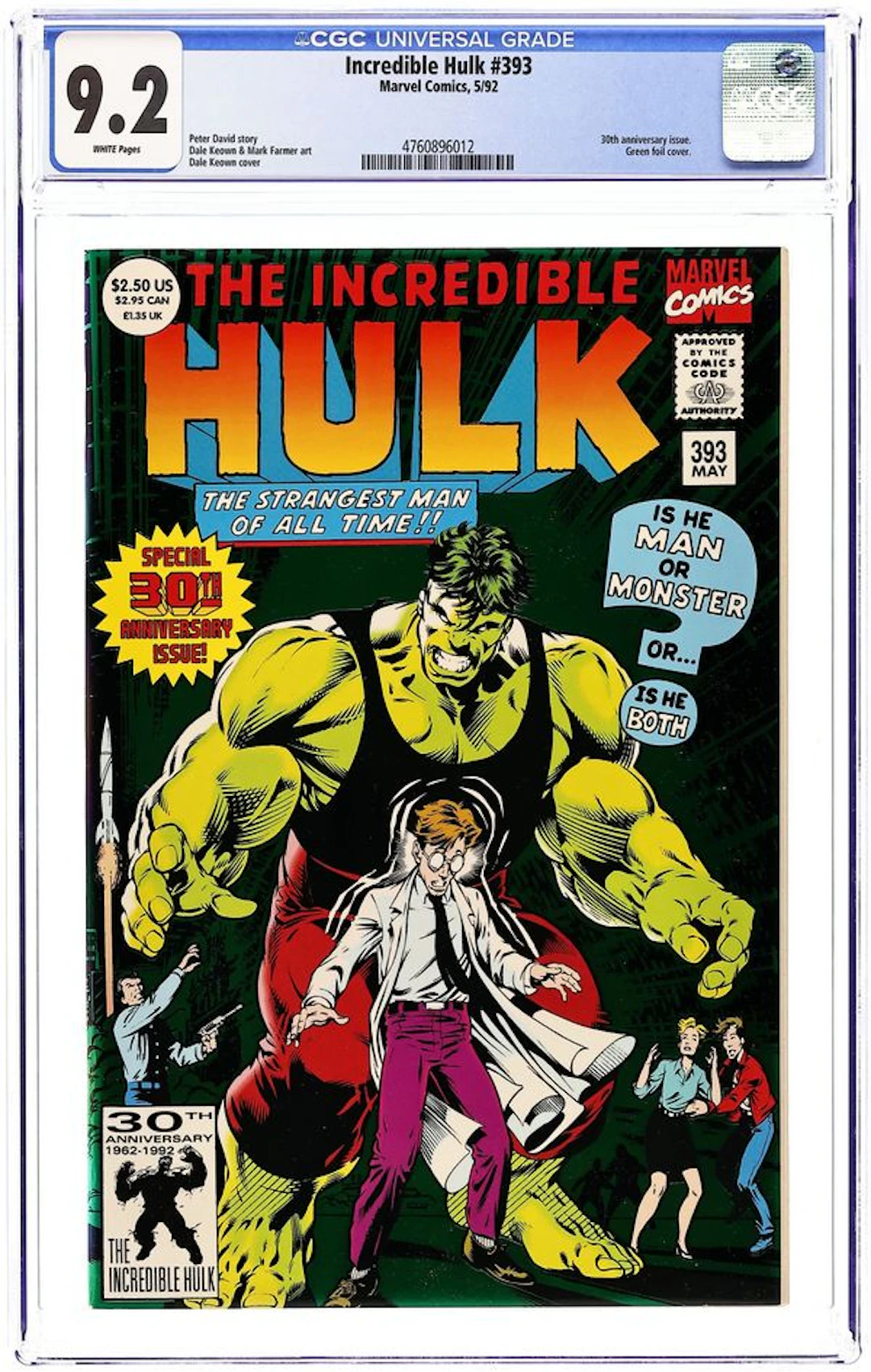 Incredible Hulk (1962 Marvel 1st Series) 393 CGC 9.2