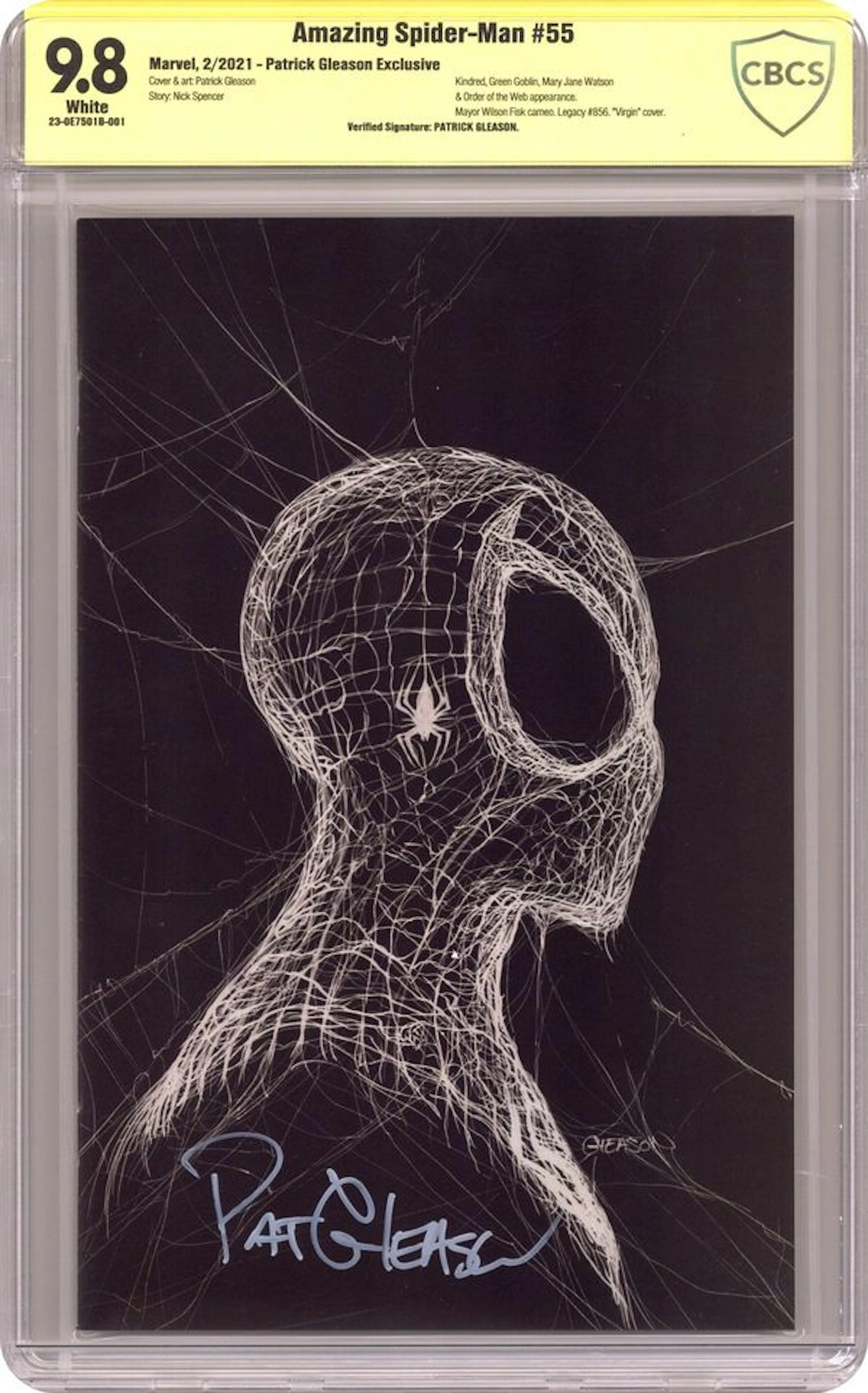 Amazing Spider-Man (2018 6th Series) 55GLEASON CBCS 9.8 Verified Sig