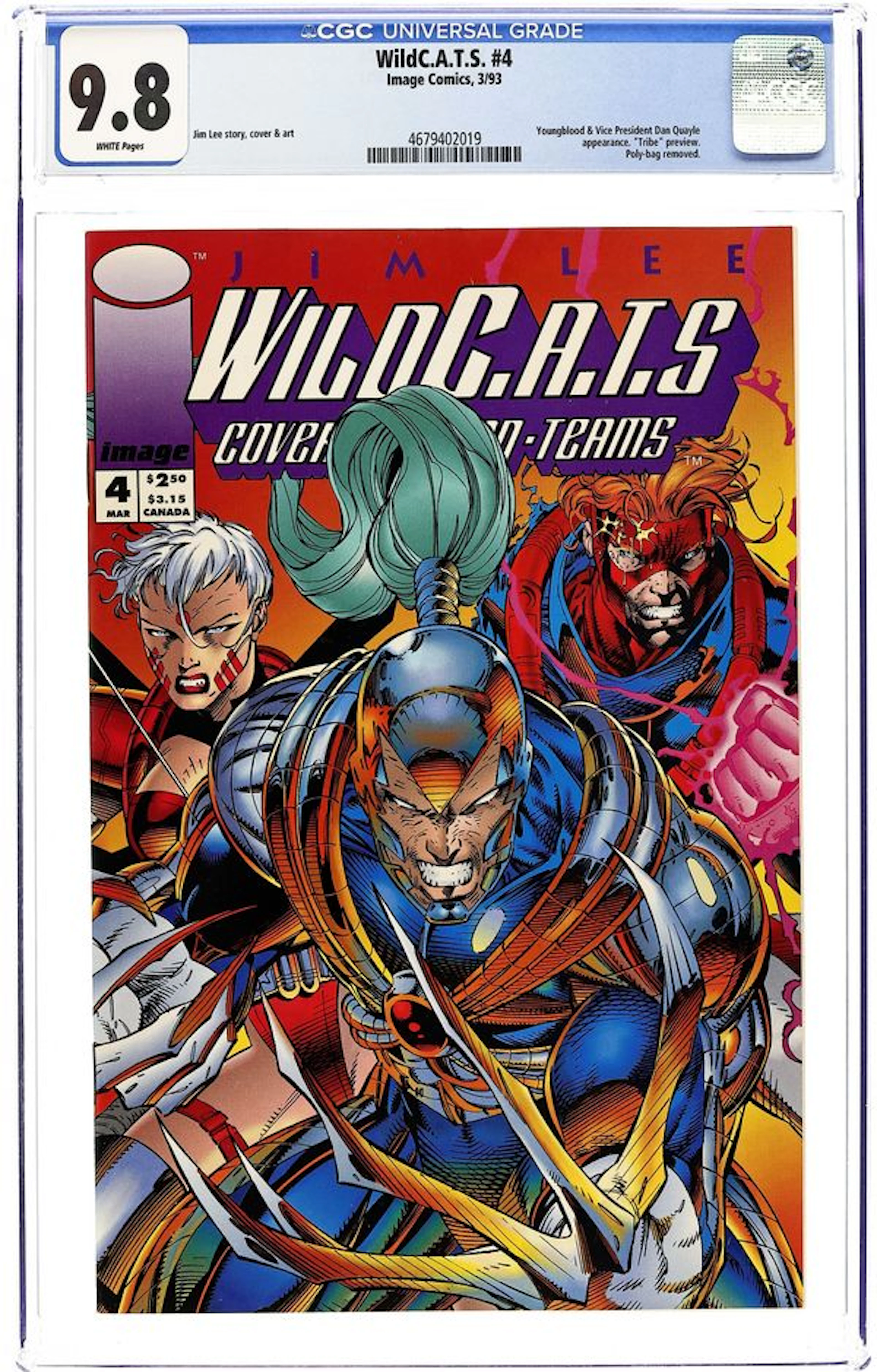 Wildcats Covert Action Teams (1992 Image) 4 CGC 9.8