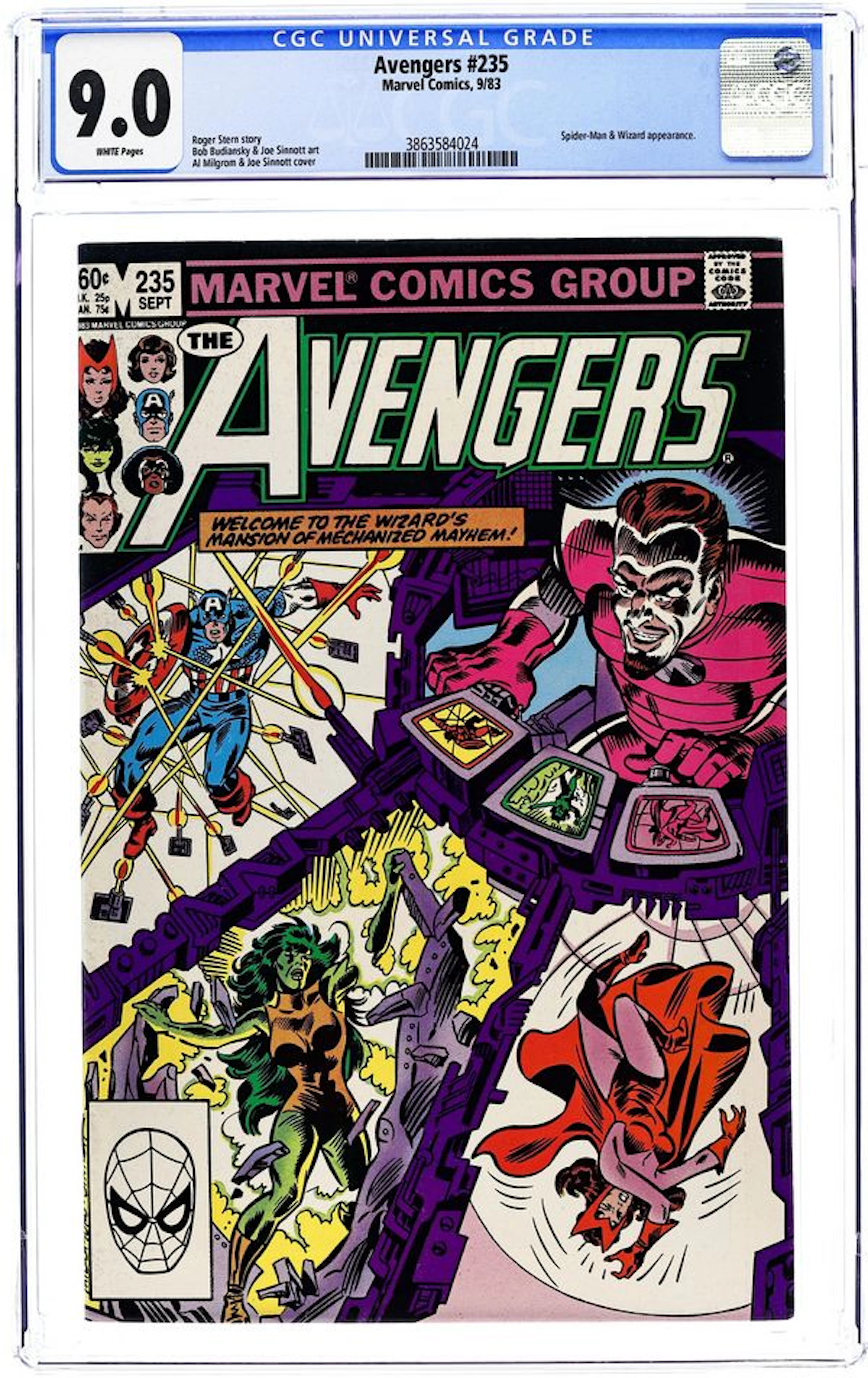 Avengers (1963 1st Series) 235 CGC 9.0