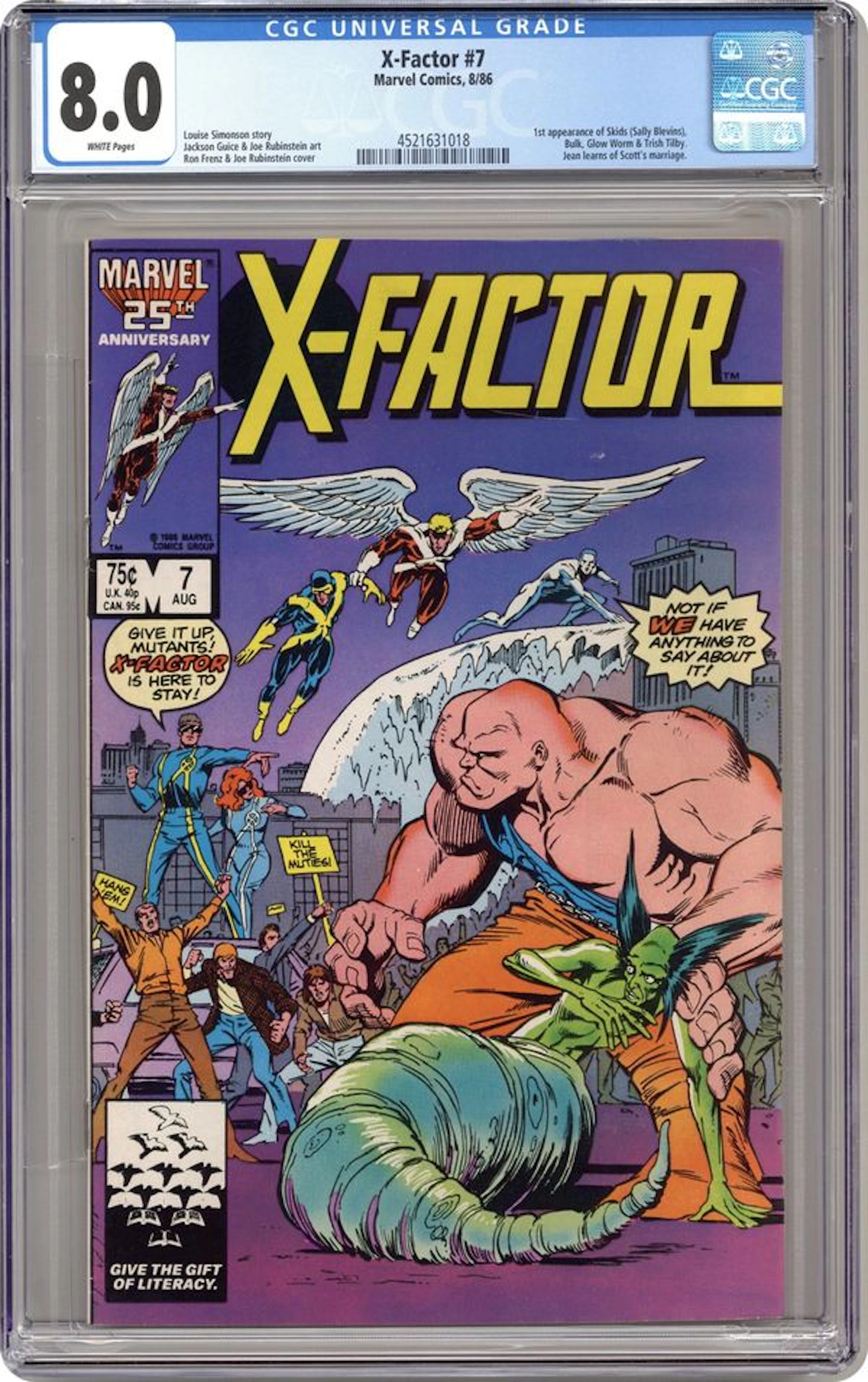 X-Factor (1986 1st Series Marvel) 7 CGC 8.0