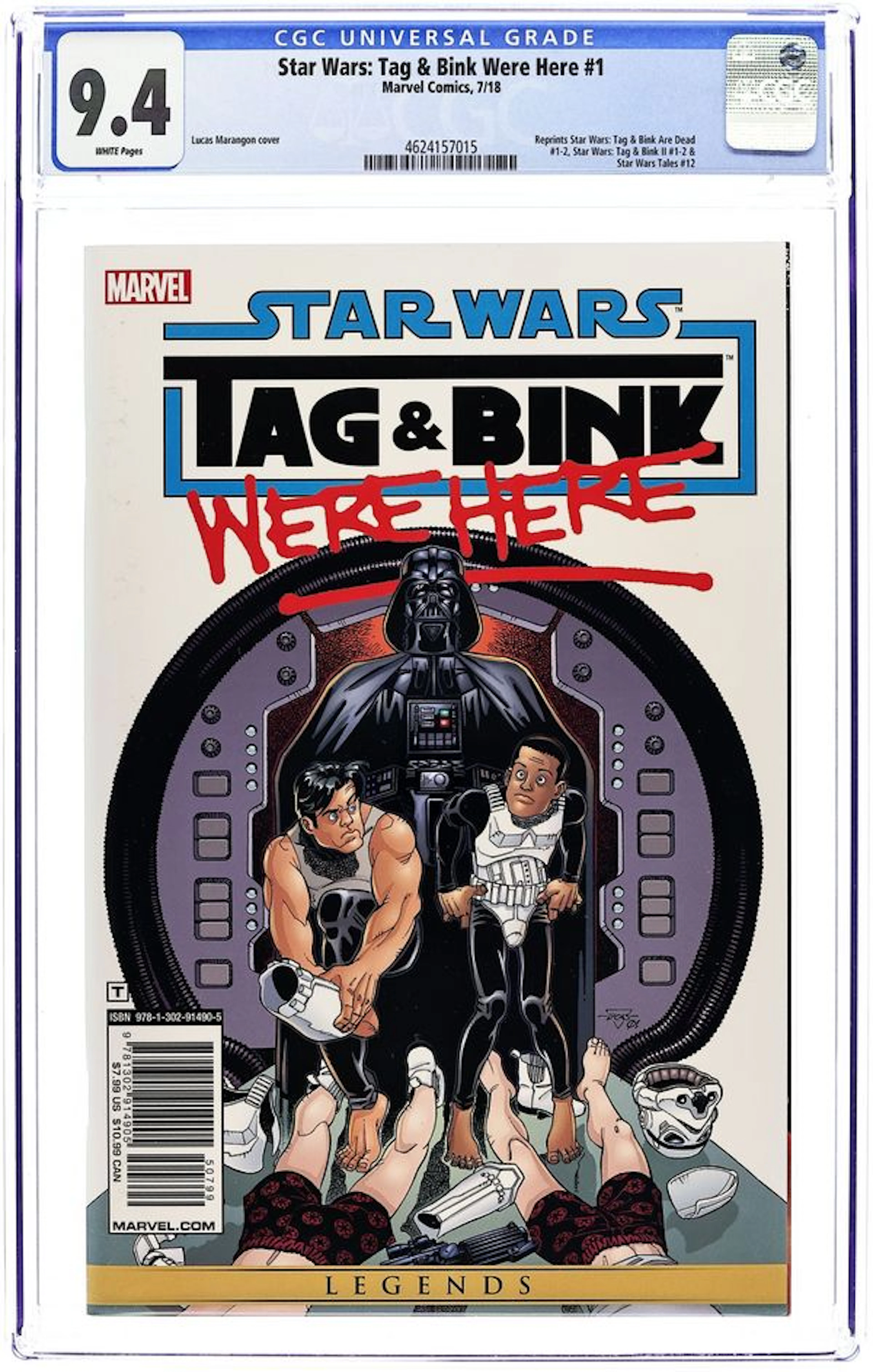 Star Wars Tag and Bink Were Here TPB (2018 Marvel) New Edition 1B-1ST CGC 9.4