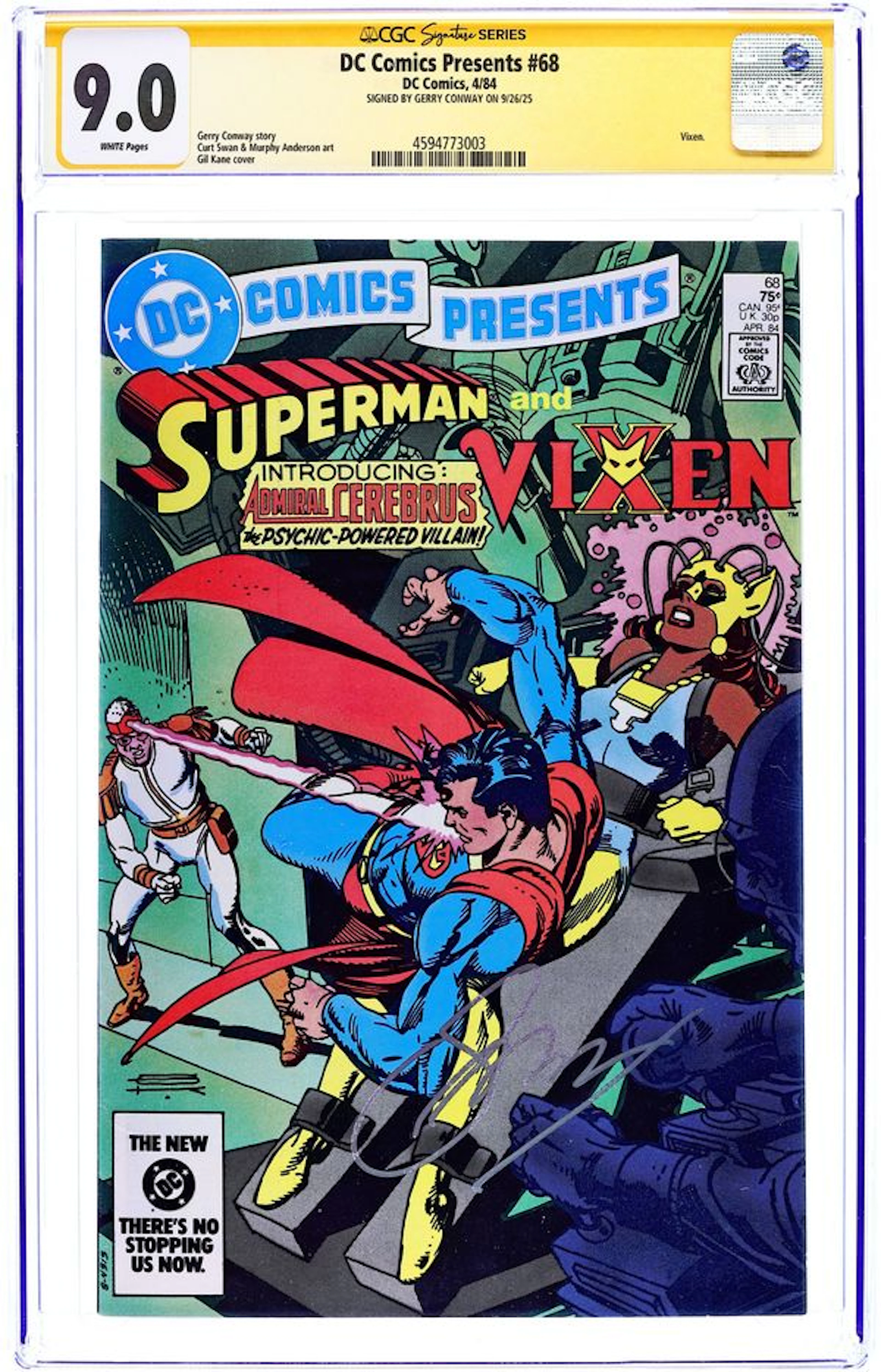DC Comics Presents (1978 DC) 68 CGC 9.0 SS Conway