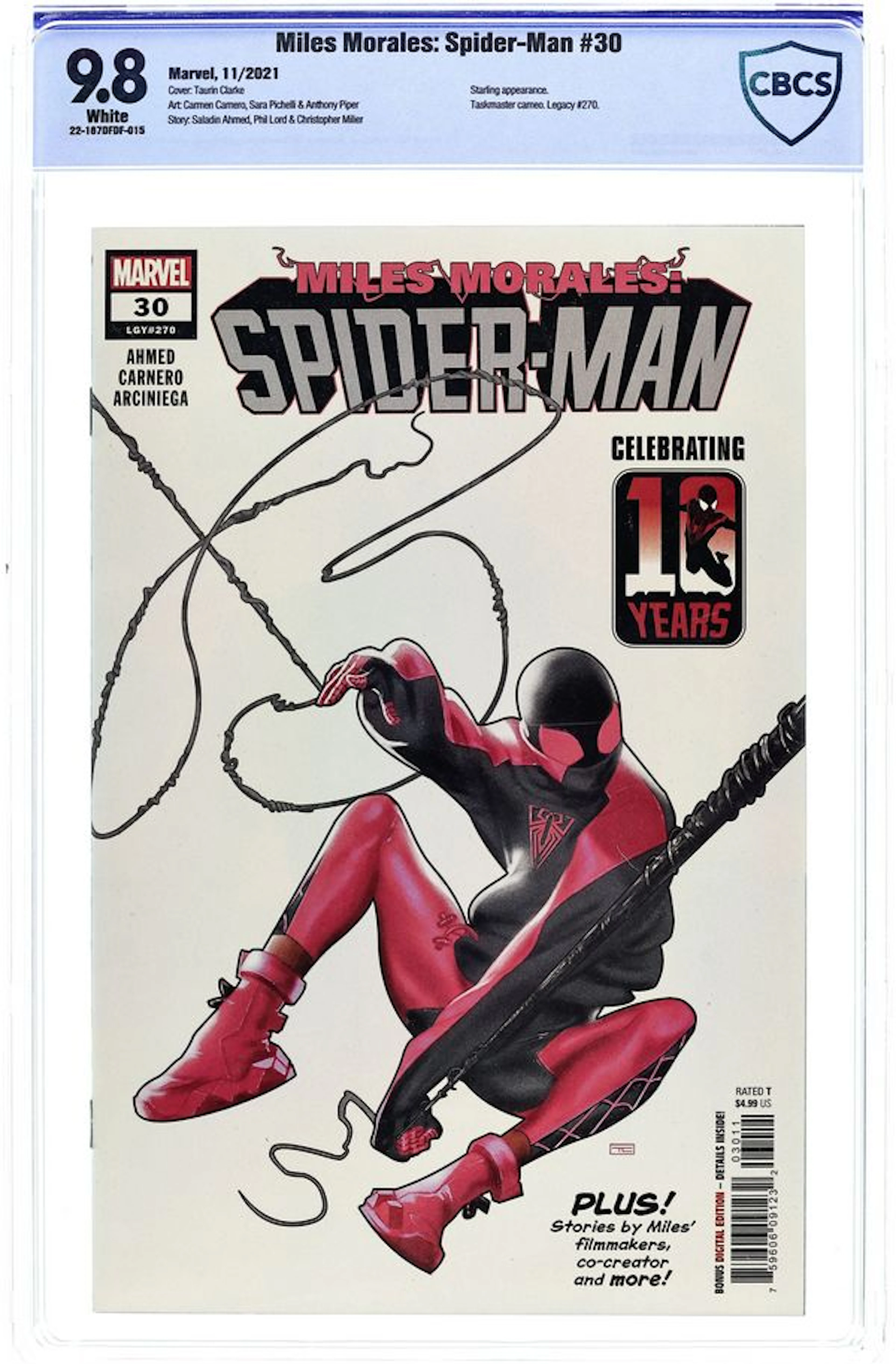 Miles Morales Spider-Man (2019 Marvel) 30A CBCS 9.8