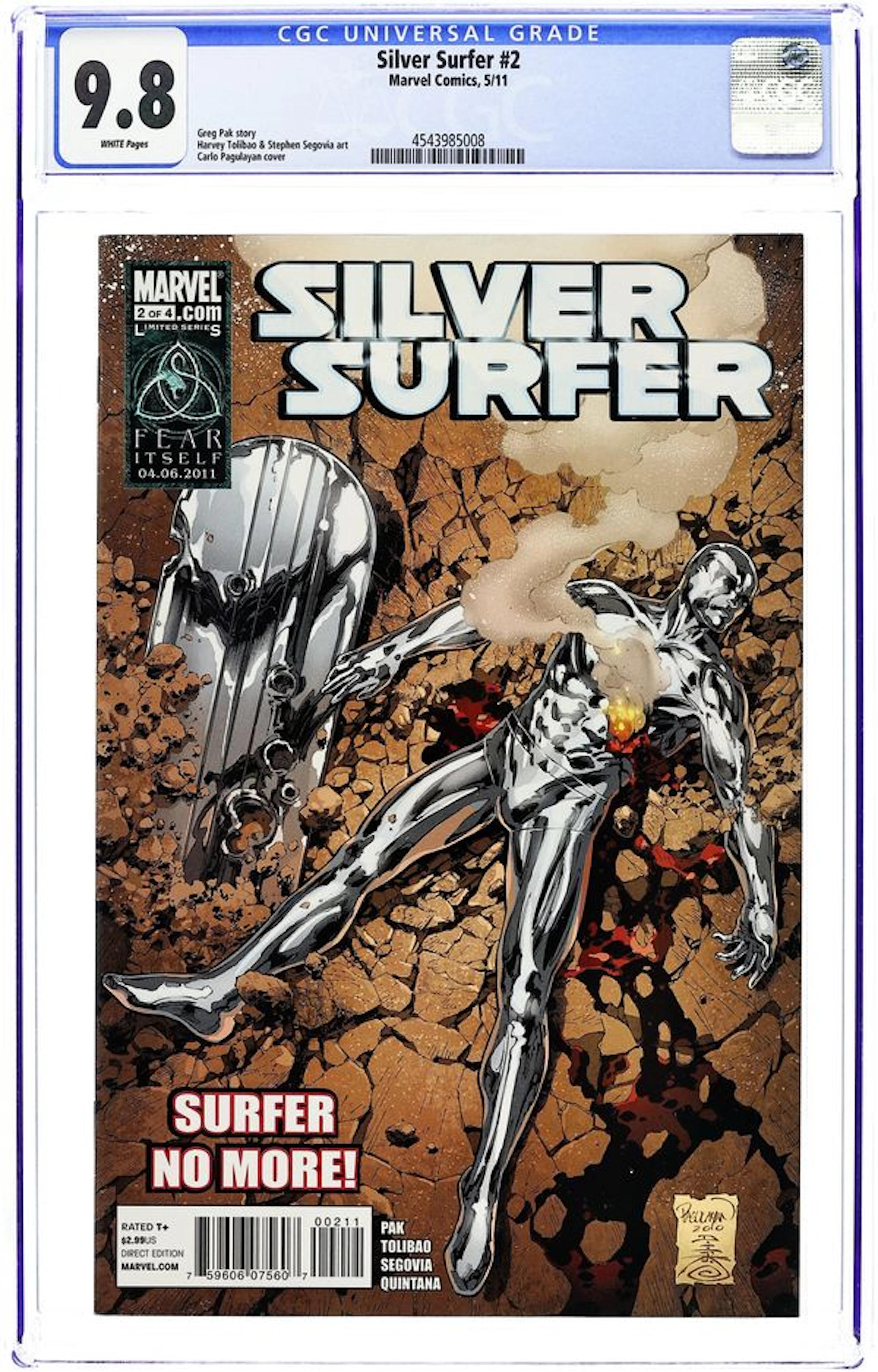 Silver Surfer (2011 4th Series Marvel) 2 CGC 9.8