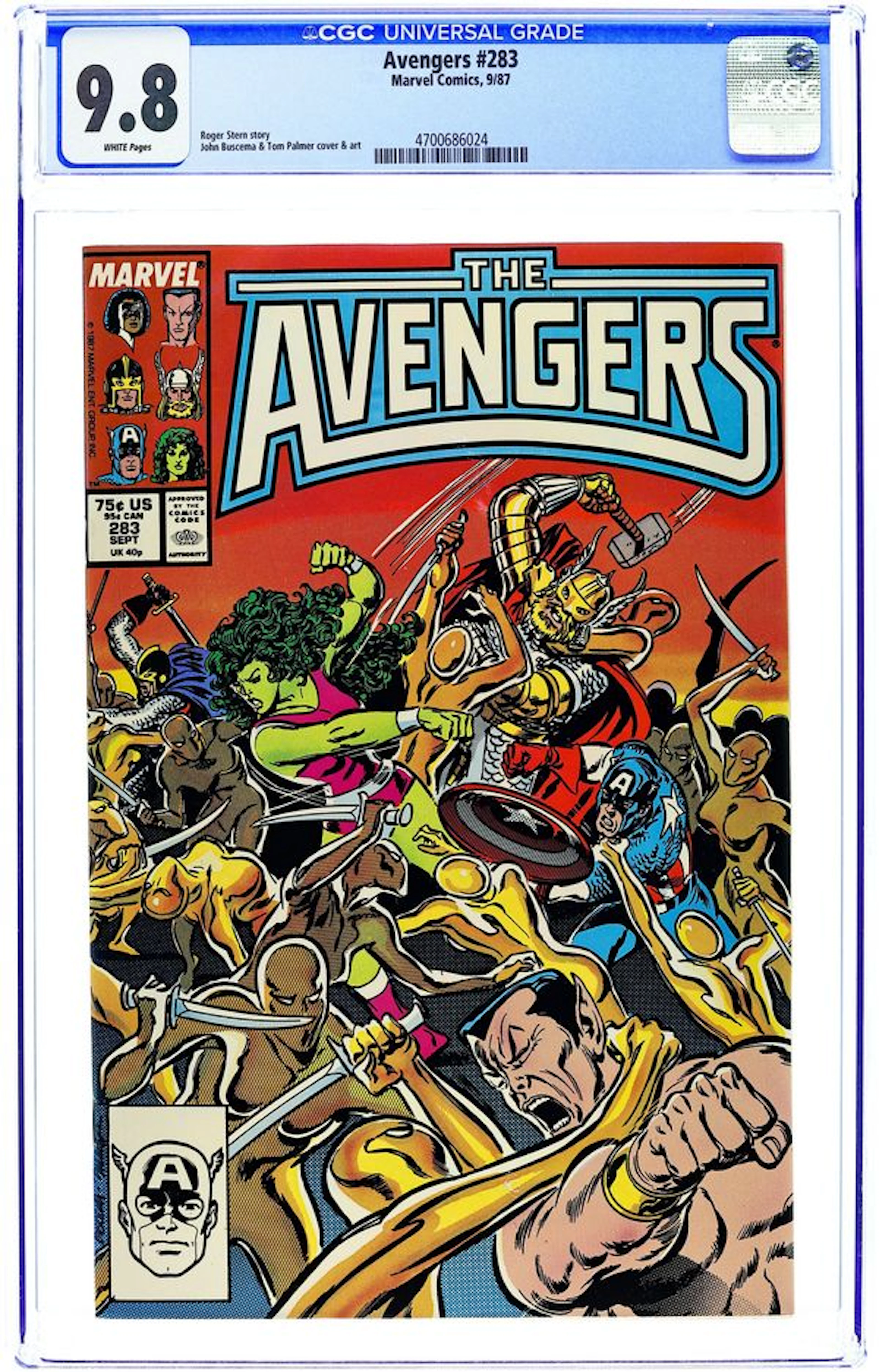 Avengers (1963 1st Series) 283 CGC 9.8
