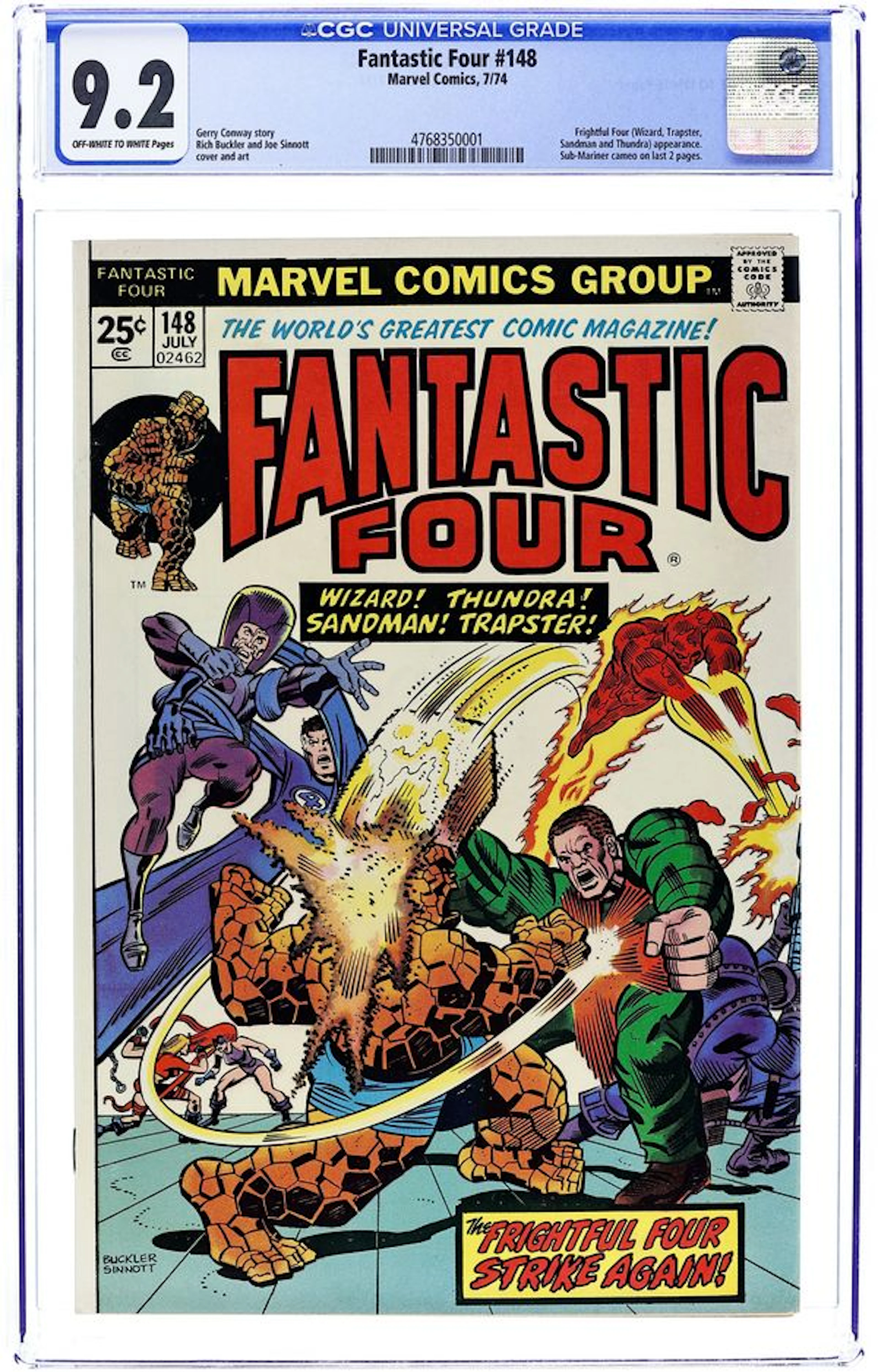 Fantastic Four (1961 1st Series) 148 CGC 9.2
