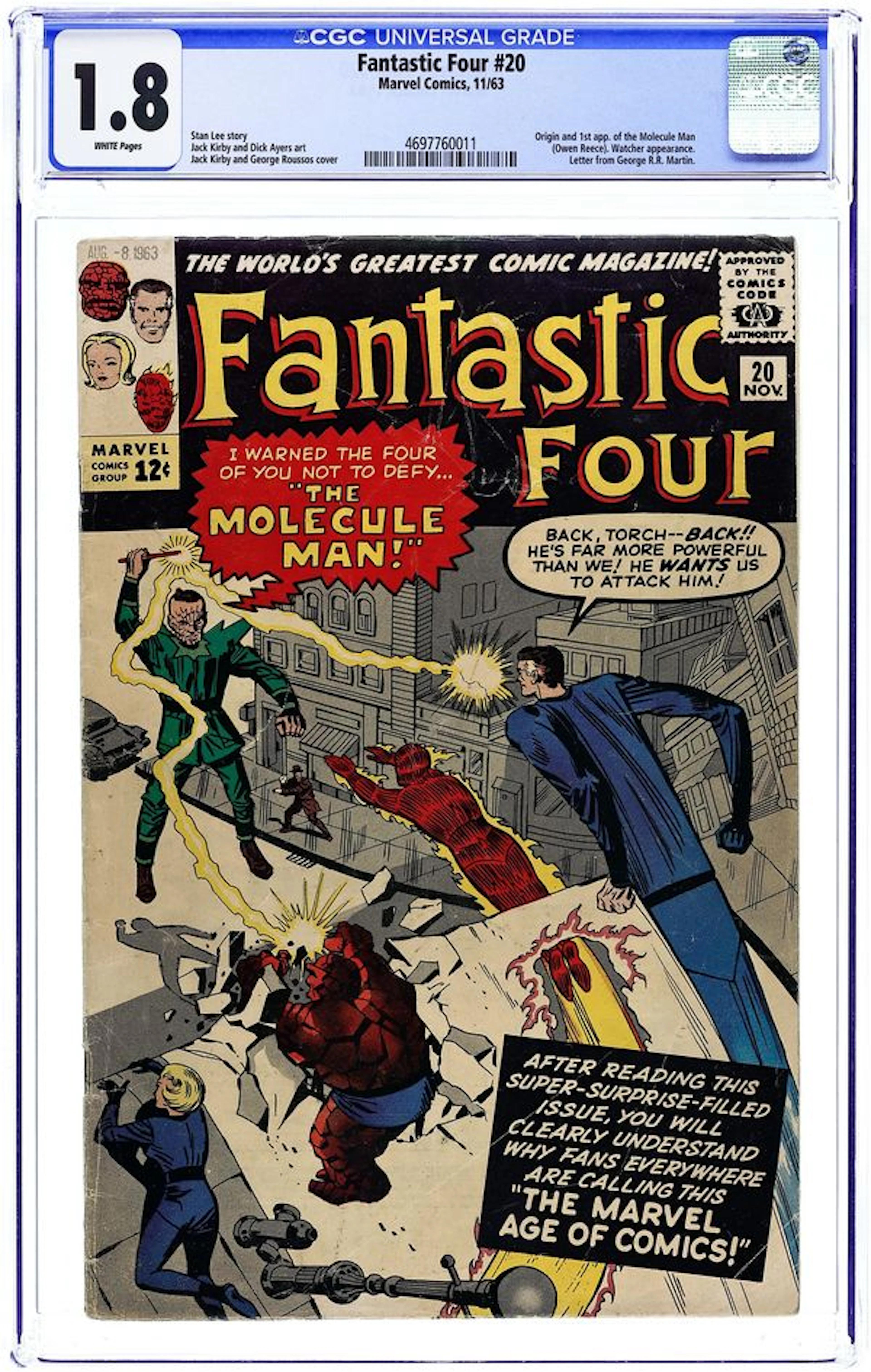 Fantastic Four (1961 1st Series) 20 CGC 1.8