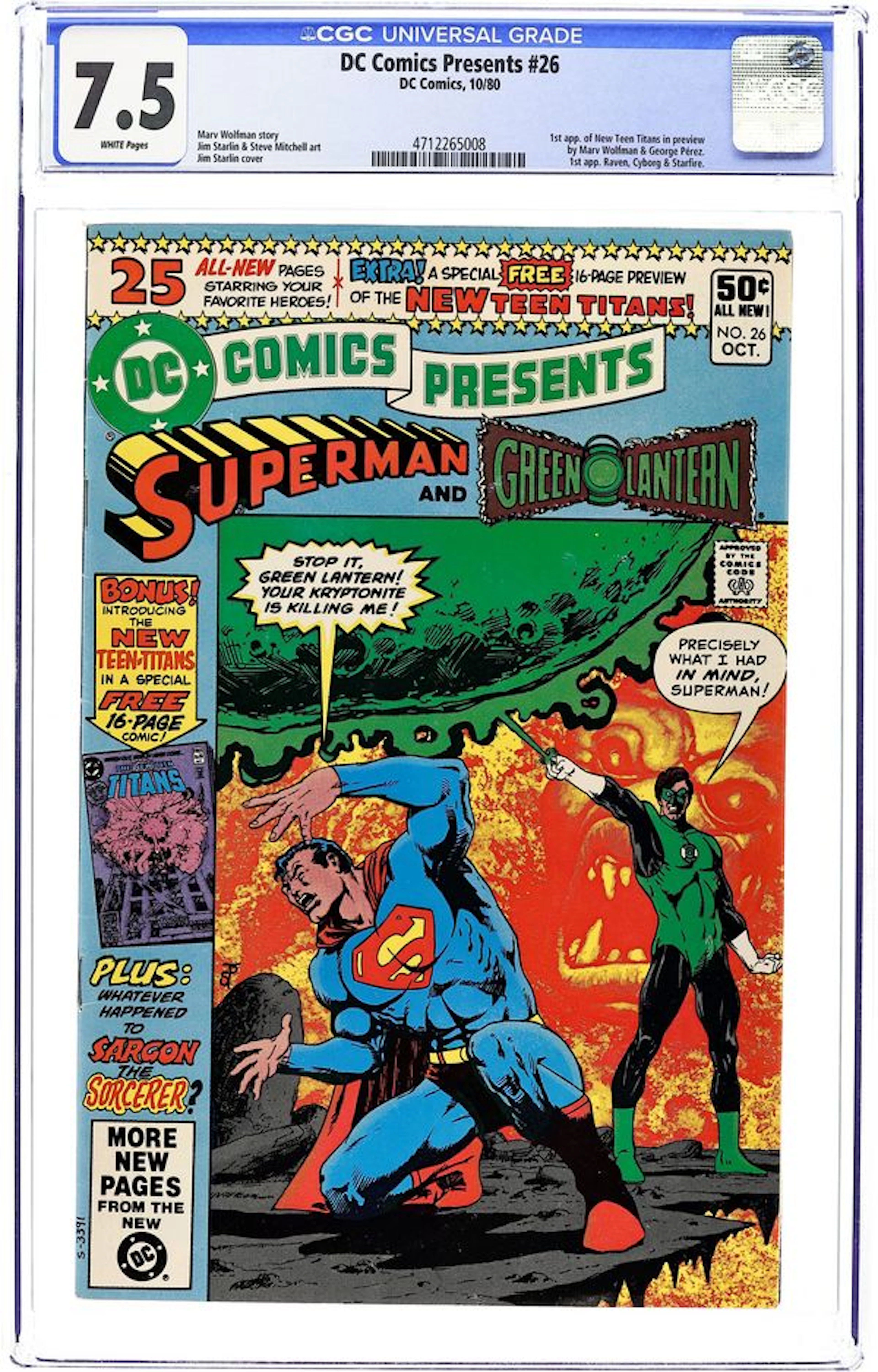 DC Comics Presents (1978 DC) 26 CGC 7.5