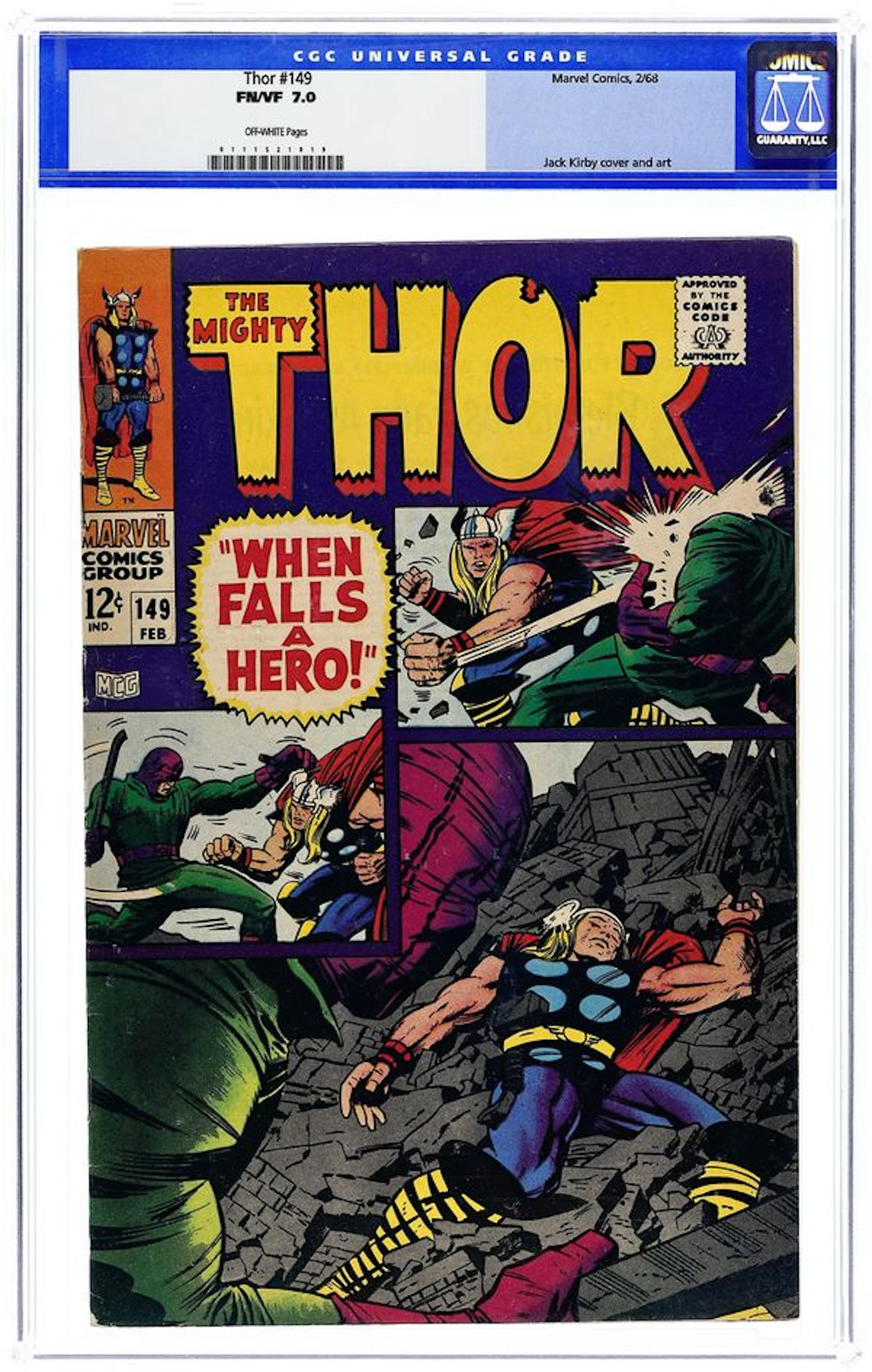 Thor (1962 Marvel 1st Series Journey Into Mystery) 149 CGC 7.0