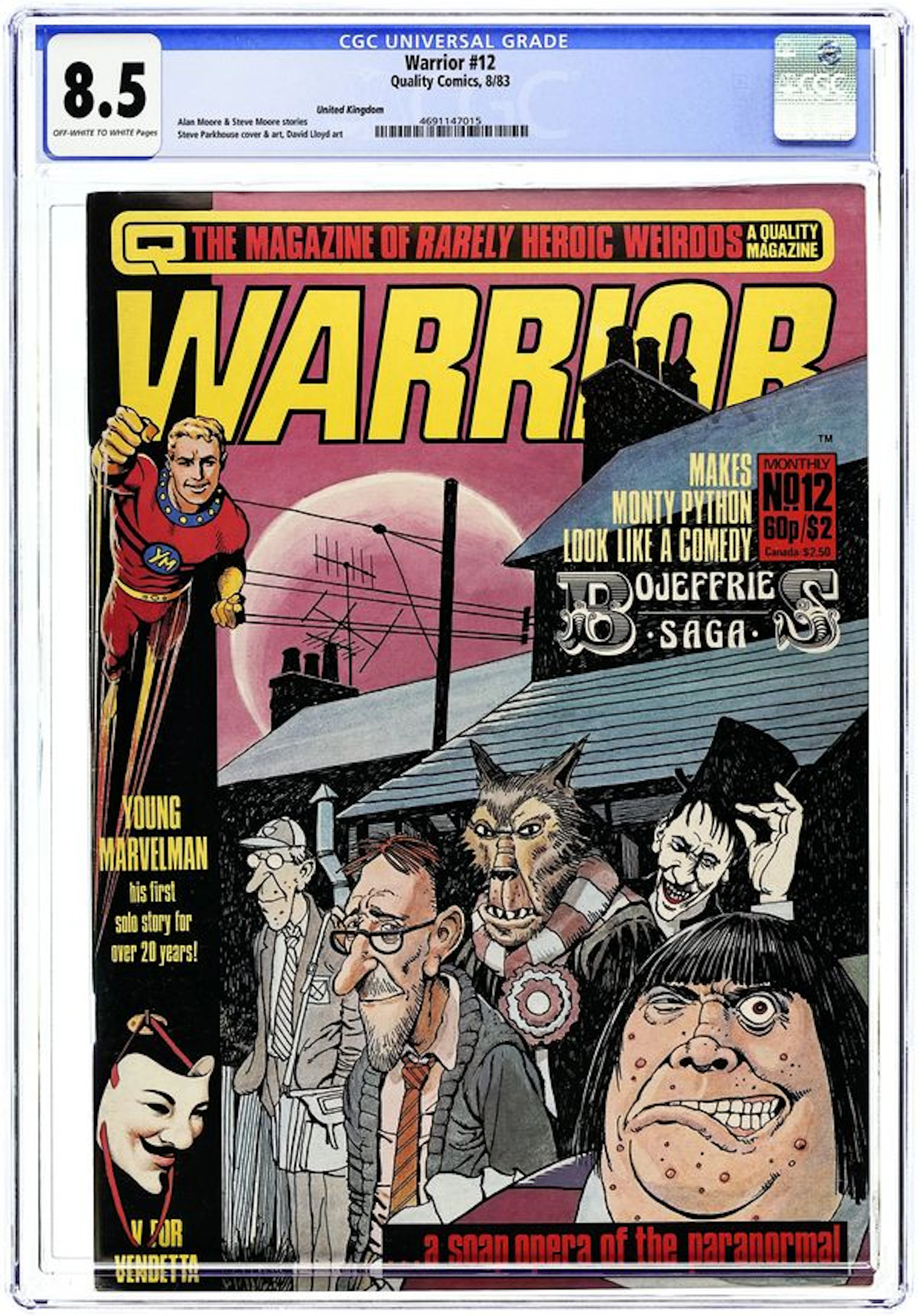 Warrior (UK 1982 Quality) 12 CGC 8.5