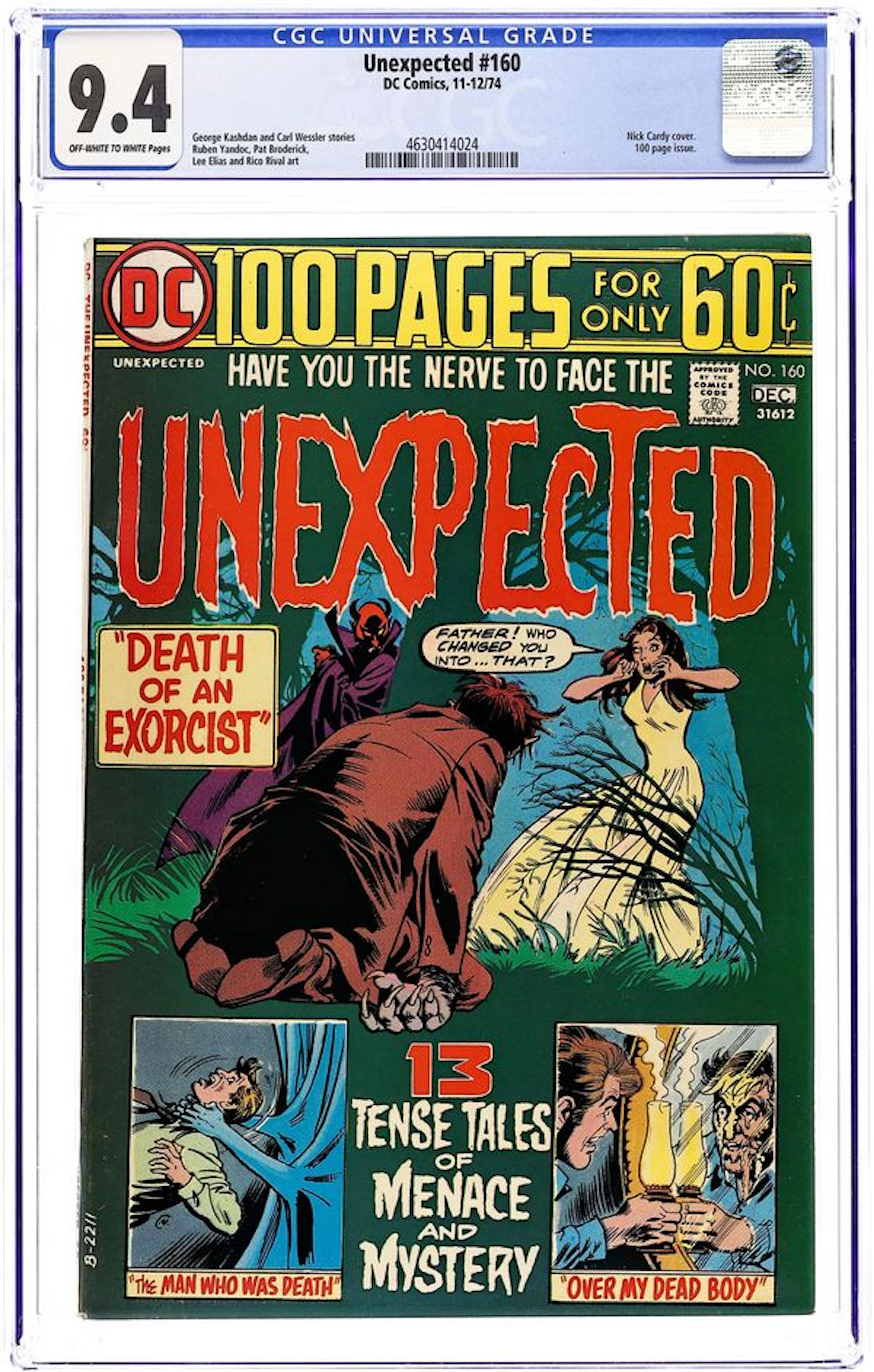 Unexpected (1956 DC) (Tales of ...) 160 CGC 9.4