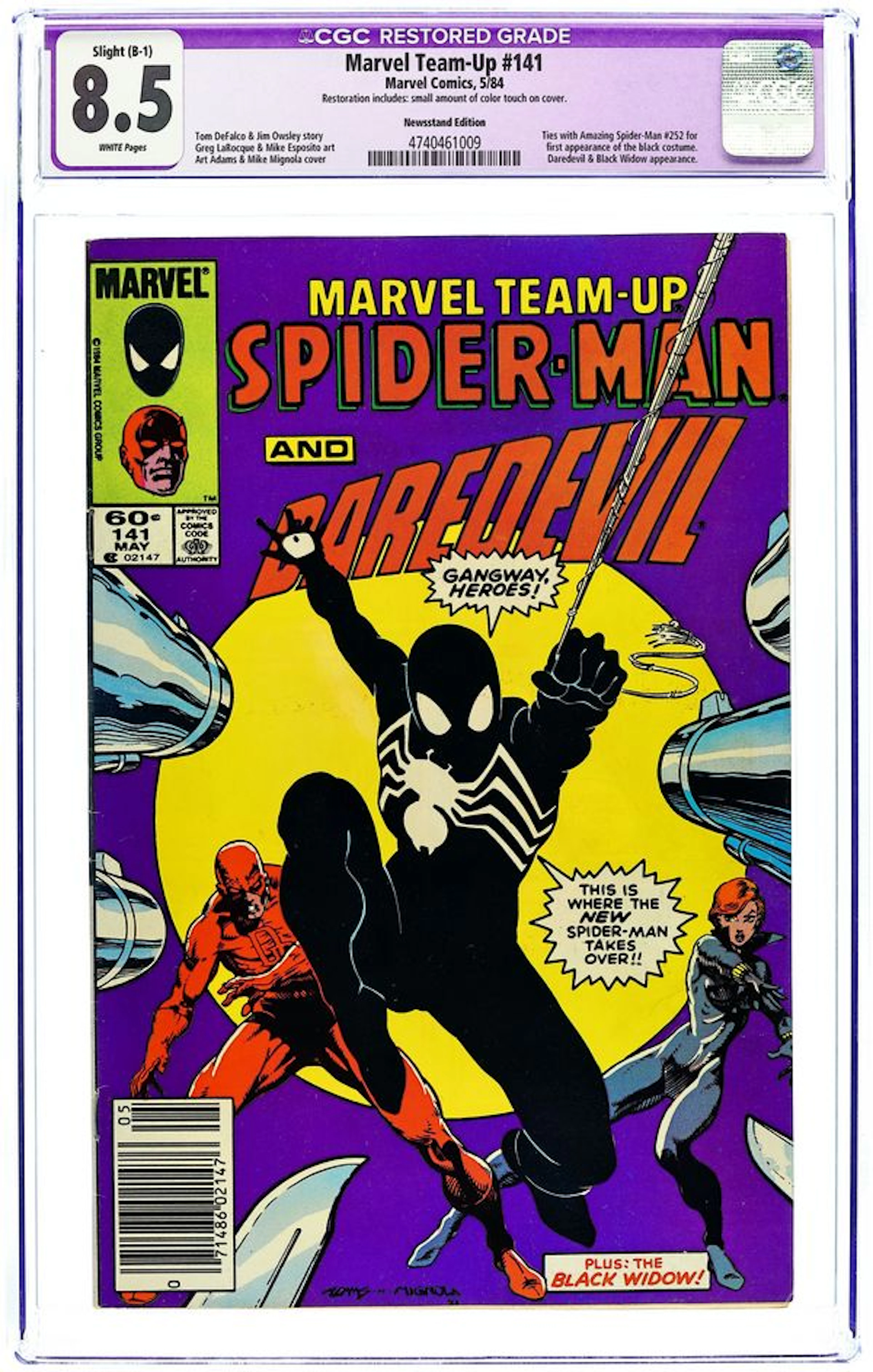 Marvel Team-Up (1972 1st Series) 141N CGC 8.5 Restored