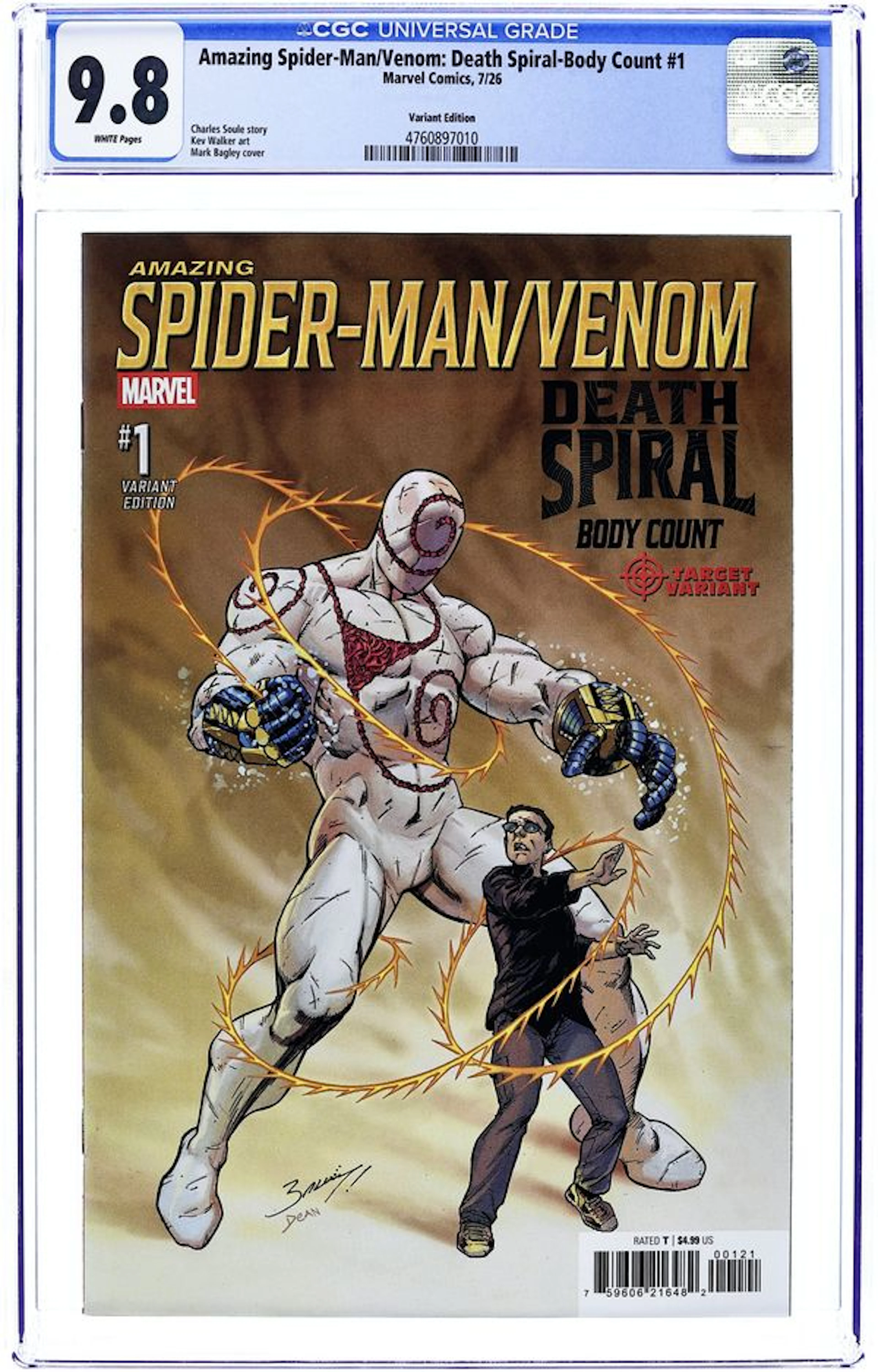 Amazing Spider-Man Venom Death Spiral Body Count (2026 Marvel) 1B CGC 9.8
