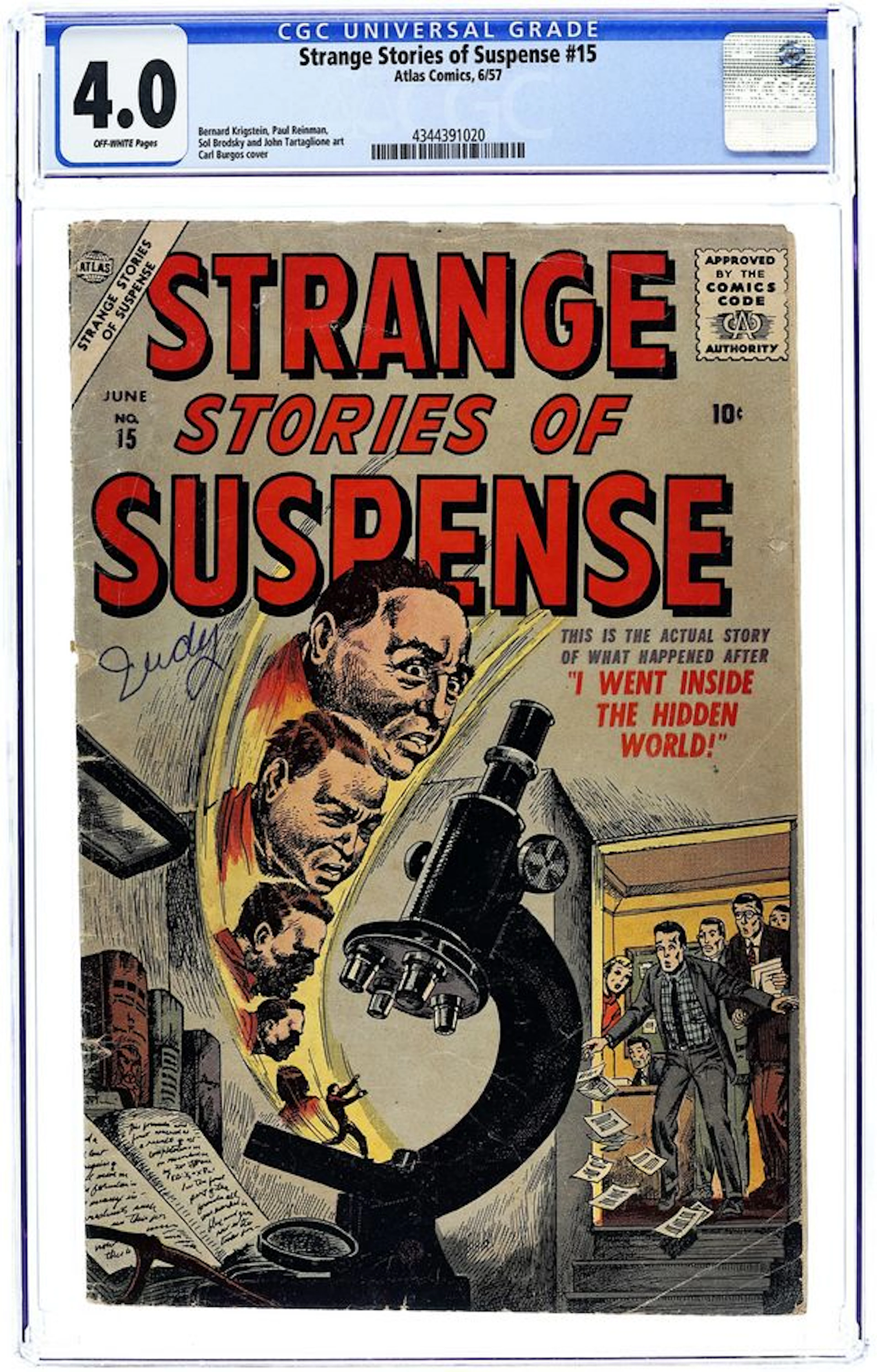 Strange Stories of Suspense (1955) 15 CGC 4.0