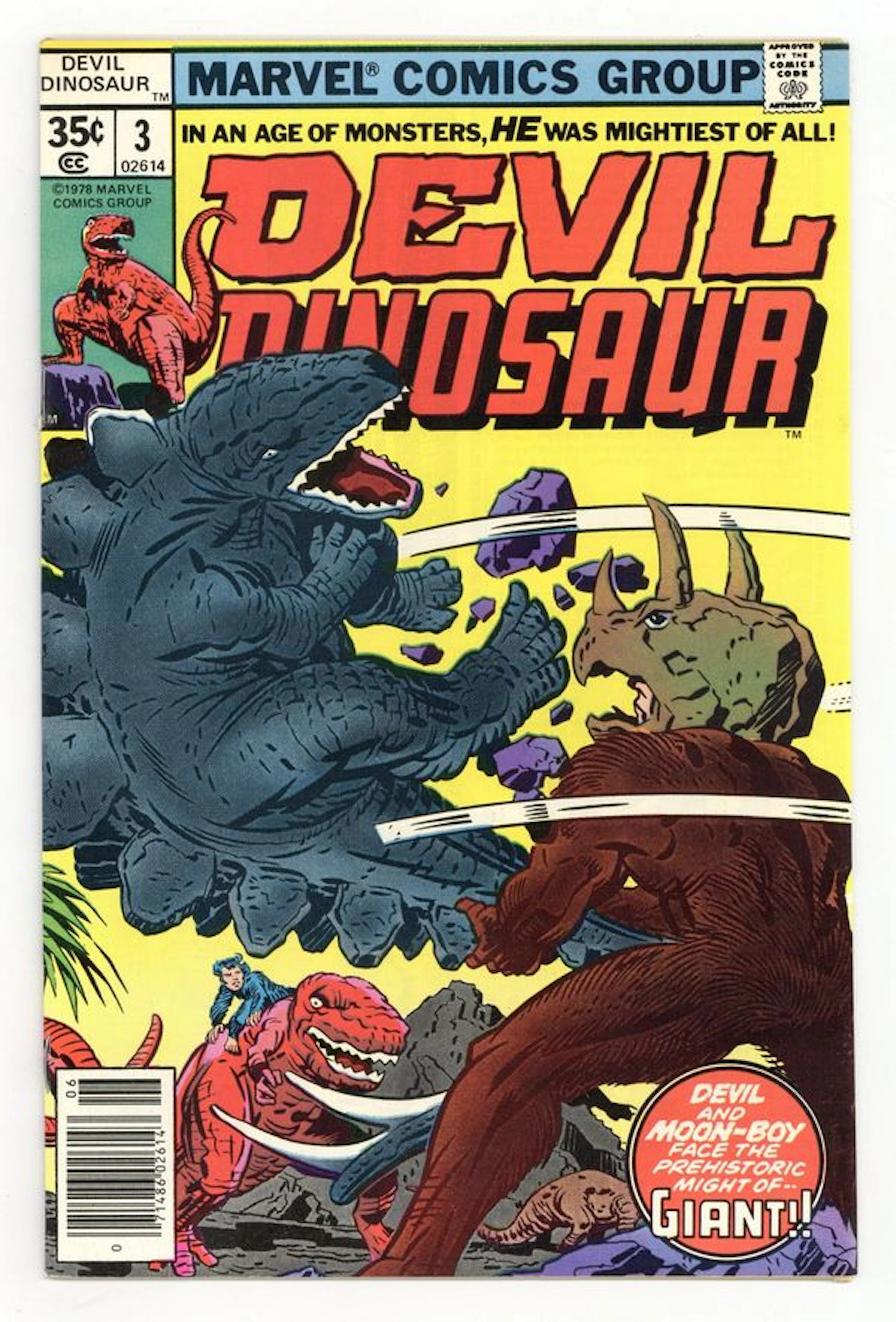 Devil Dinosaur (1978) 3 VF- 7.5