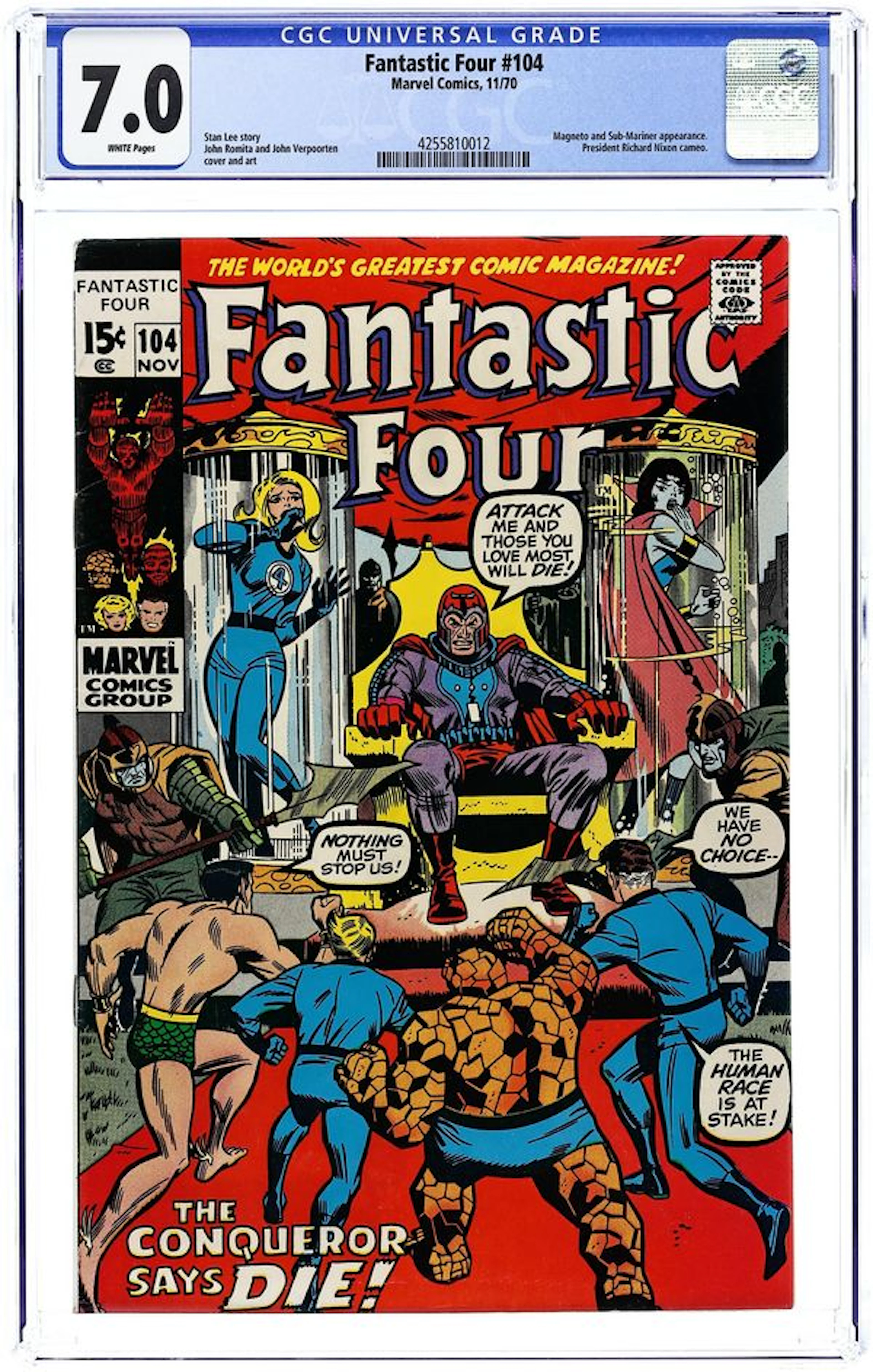 Fantastic Four (1961 1st Series) 104 CGC 7.0
