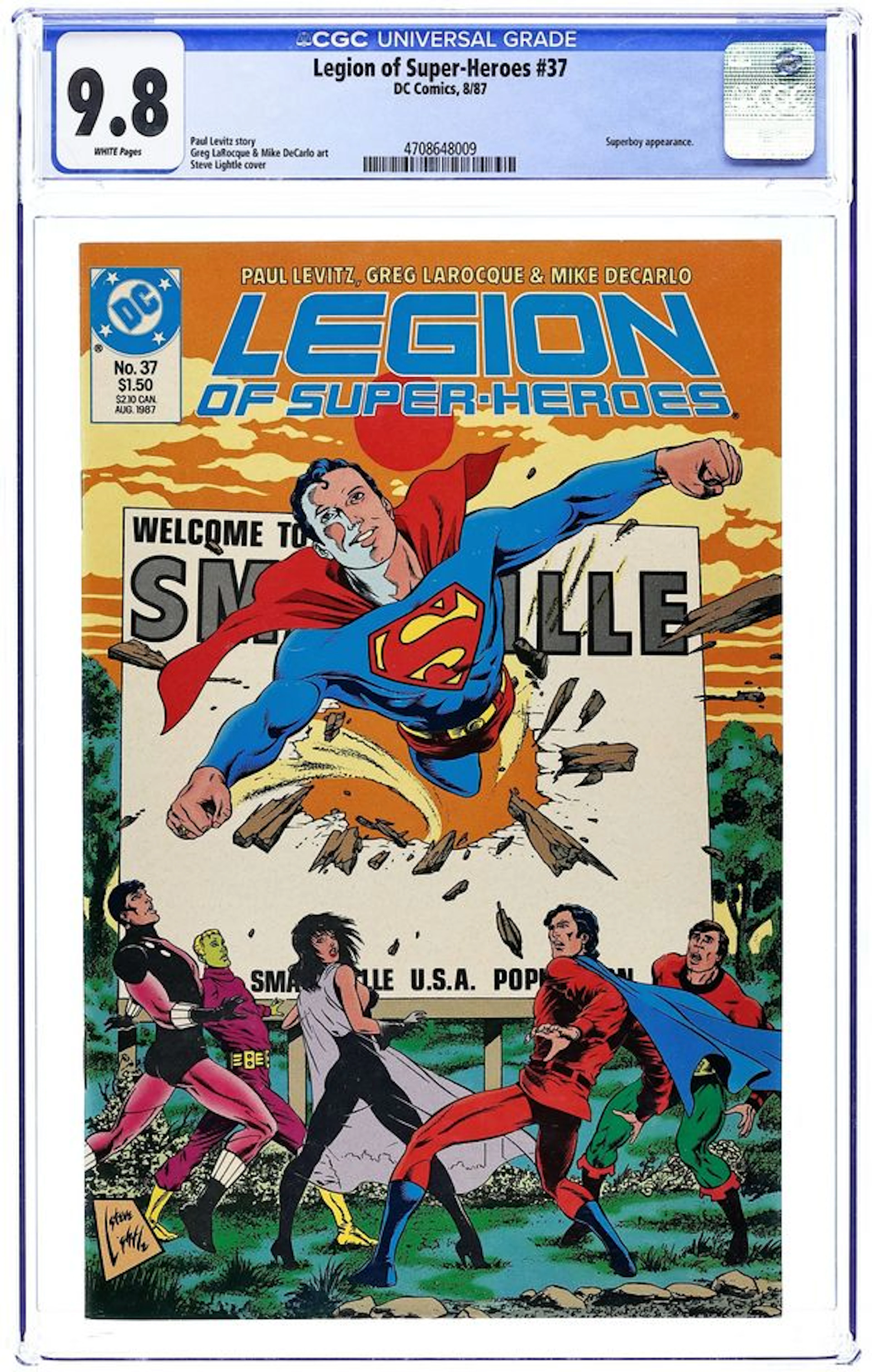Legion of Super-Heroes (1984 3rd Series) 37 CGC 9.8