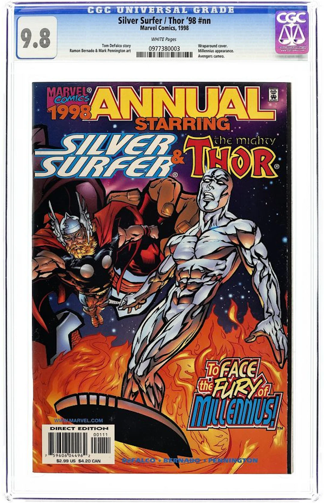 Silver Surfer (1987 2nd Series) Annual 1998 CGC 9.8