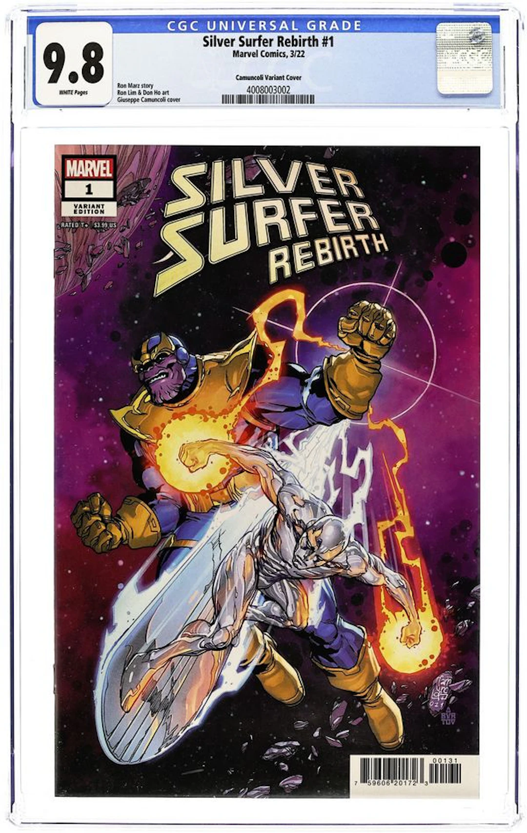 Silver Surfer Rebirth (2022 Marvel) 1C CGC 9.8