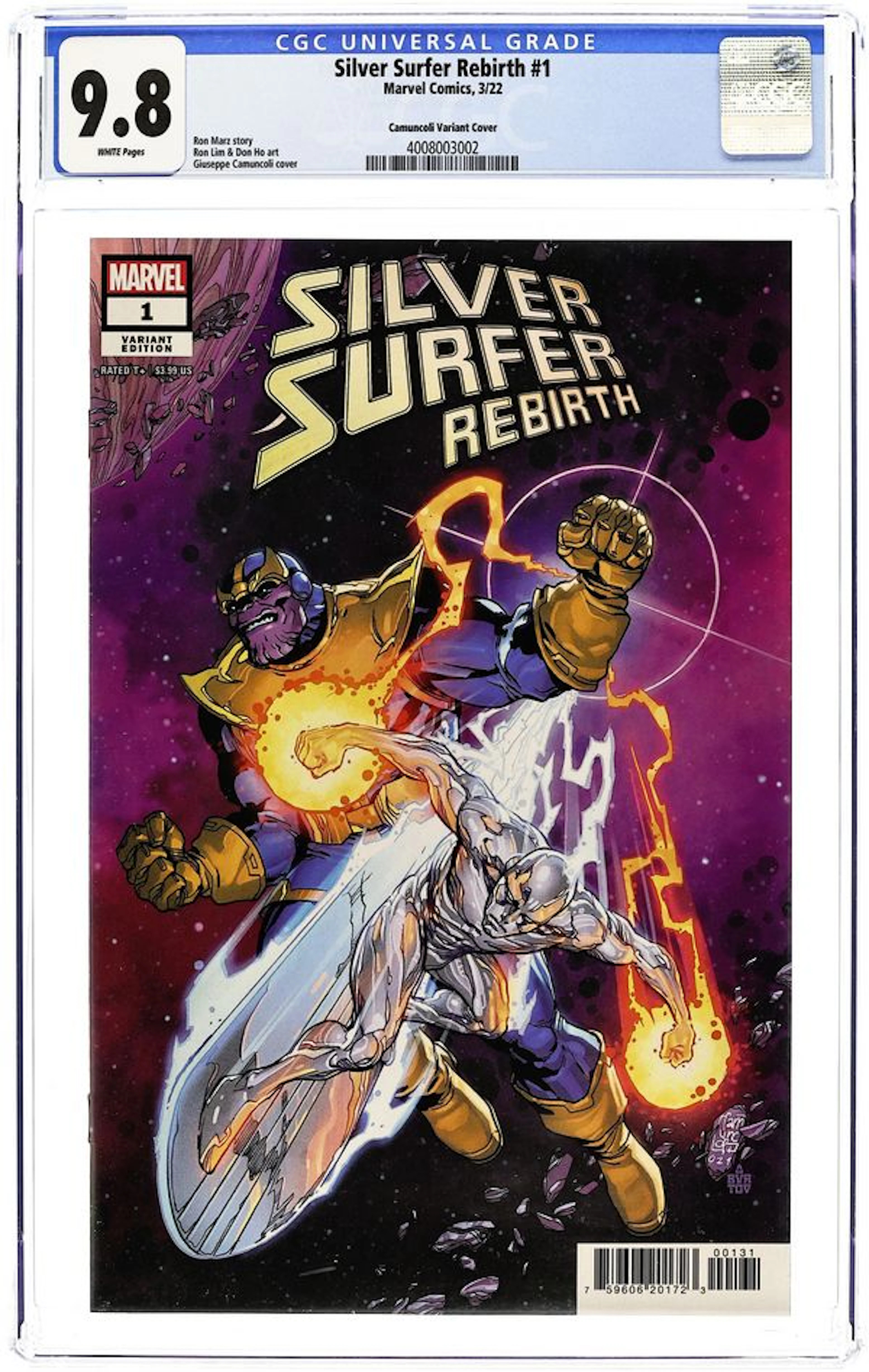 Silver Surfer Rebirth (2022 Marvel) 1C CGC 9.8