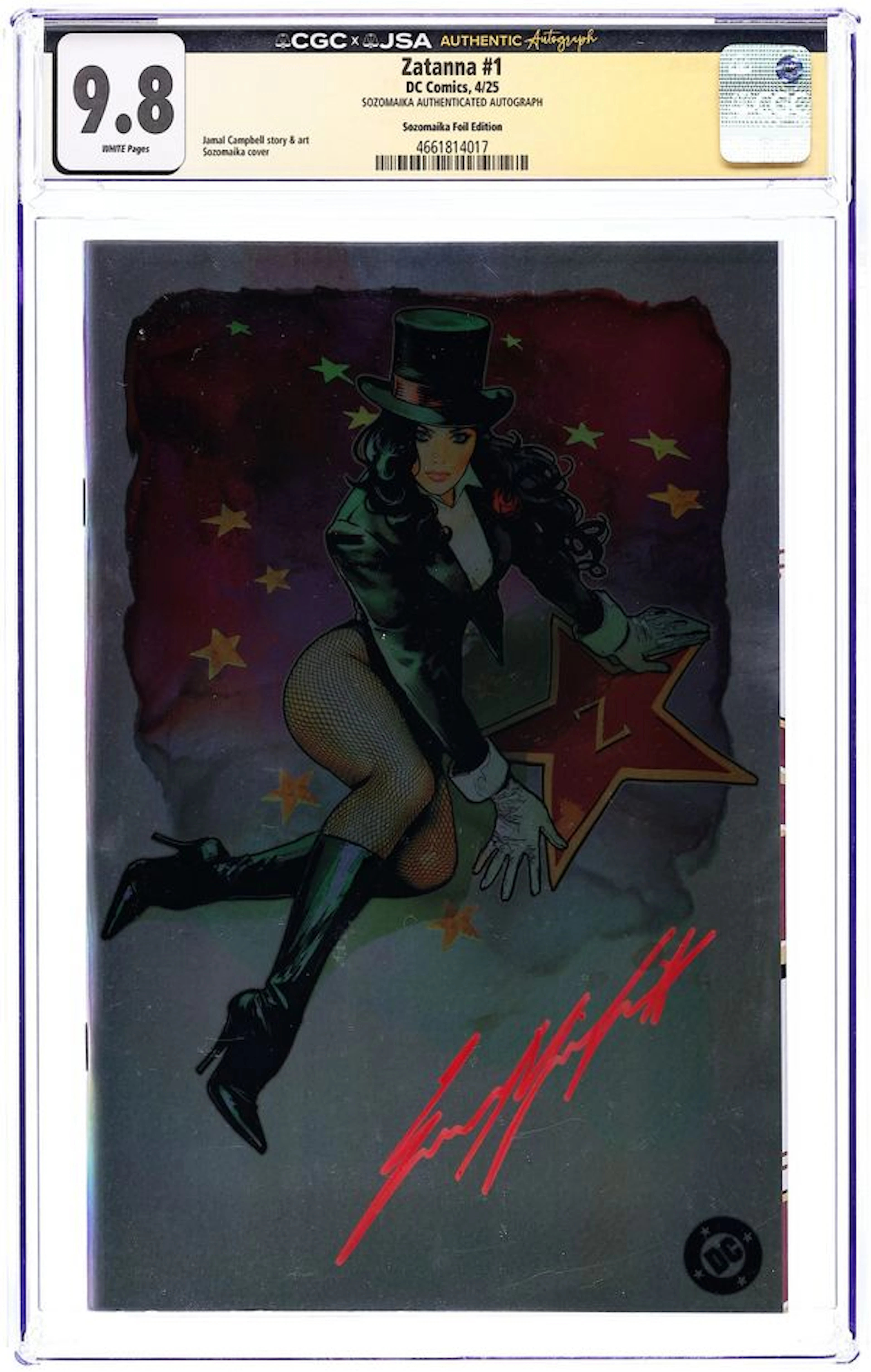 Zatanna (2025 DC) 1F CGC 9.8 JSA Sozomaika