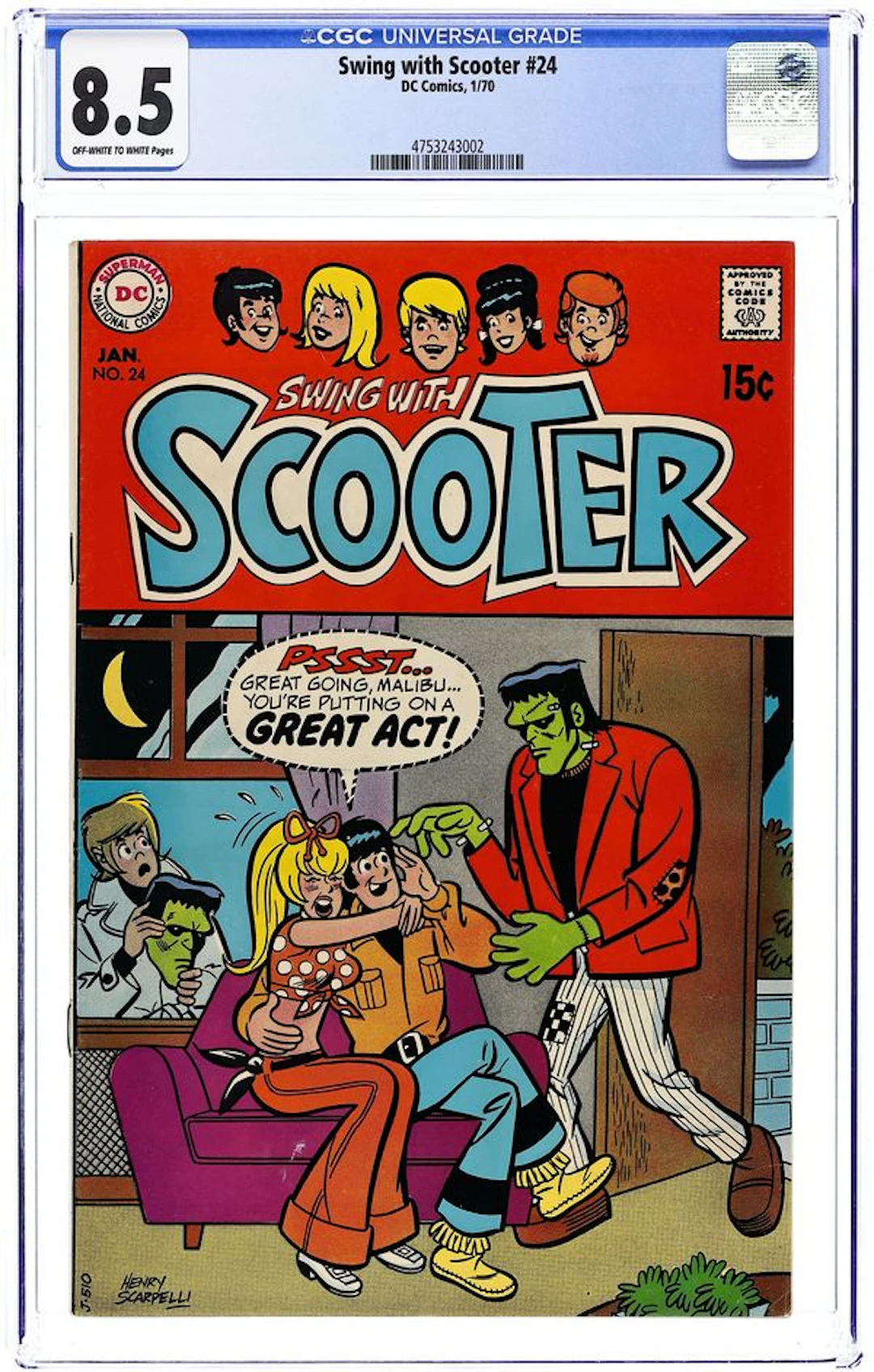 Swing with Scooter (1966 DC) 24 CGC 8.5